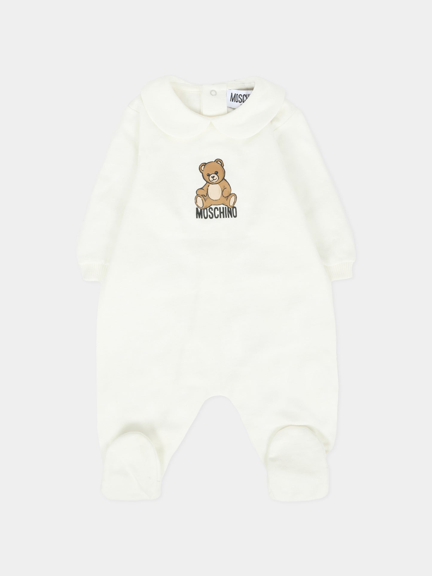 Set tutine avorio per neonati con Teddy Bear,Moschino Kids,MUY08B LCA40 10063