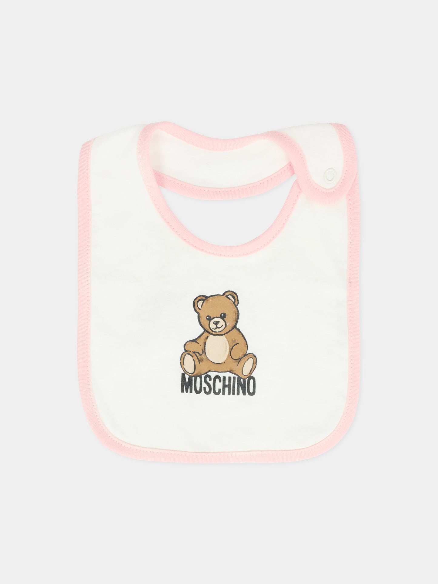 Set tutine rosa per neonata con Teddy Bear,Moschino Kids,MUY08B LCA40 50209