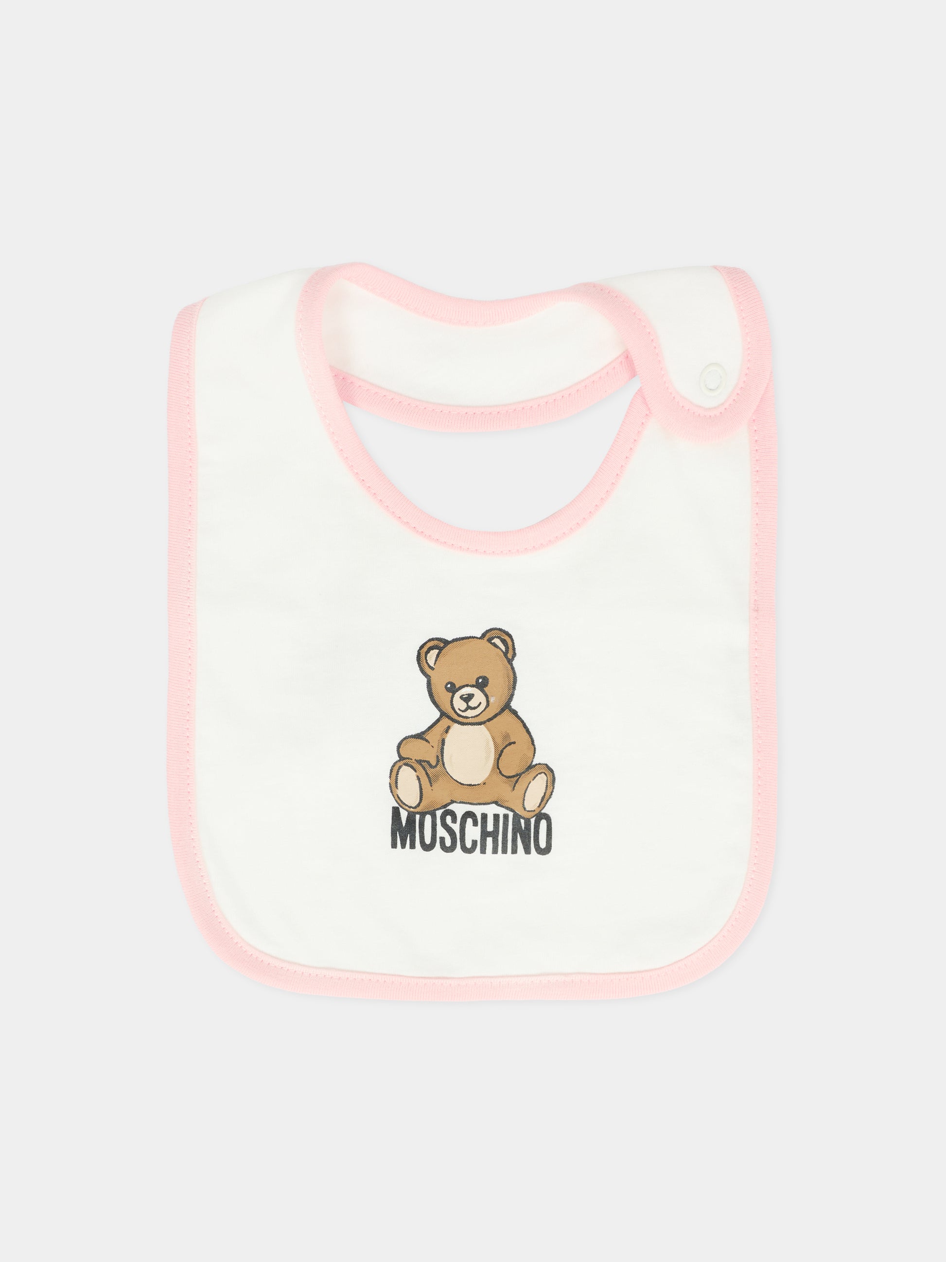 Set tutine rosa per neonata con Teddy Bear,Moschino Kids,MUY08B LCA40 50209