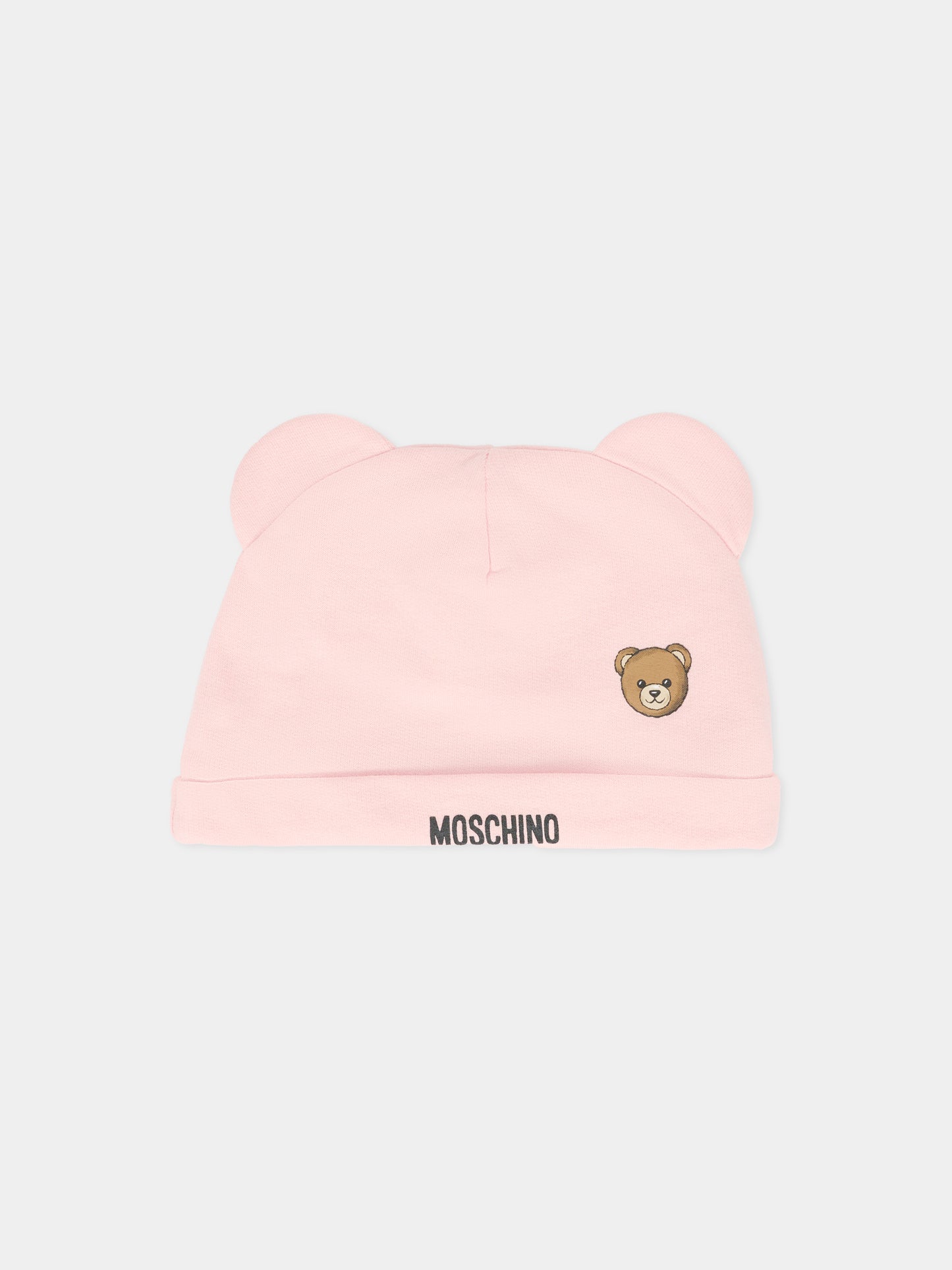 Set tutine rosa per neonata con Teddy Bear,Moschino Kids,MUY08B LCA40 50209