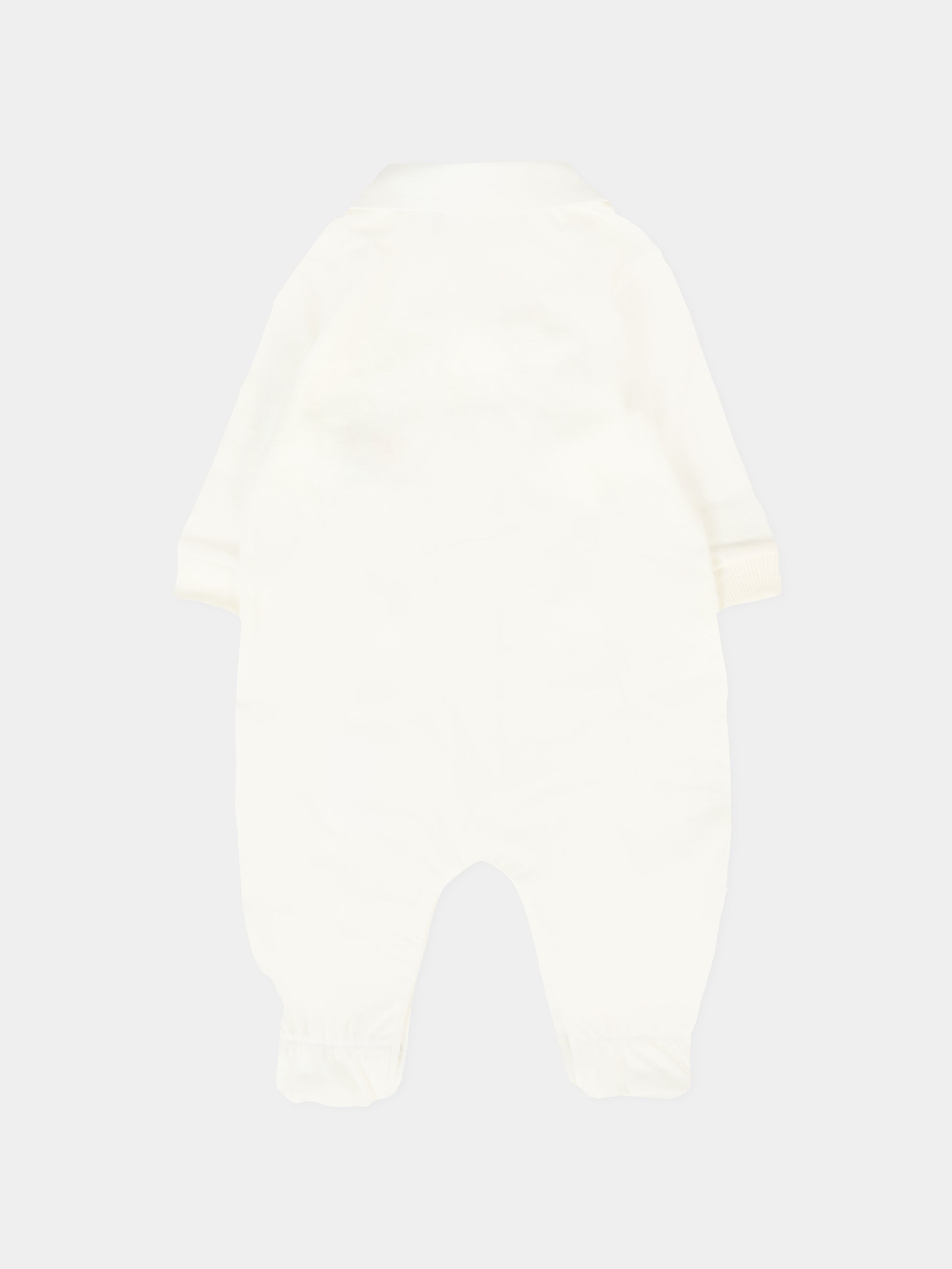 Tutina avorio per neonati con Teddy Bear e lumaca,Moschino Kids,MUY08C LAA10 10063