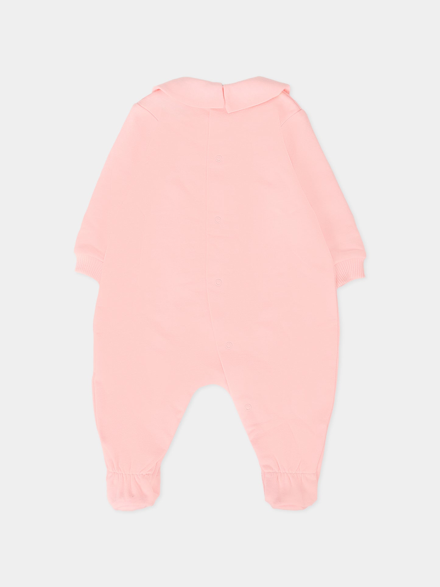 Tutina rosa per neonata con Teddy Bear e logo,Moschino Kids,MUY08J LCA40 50209