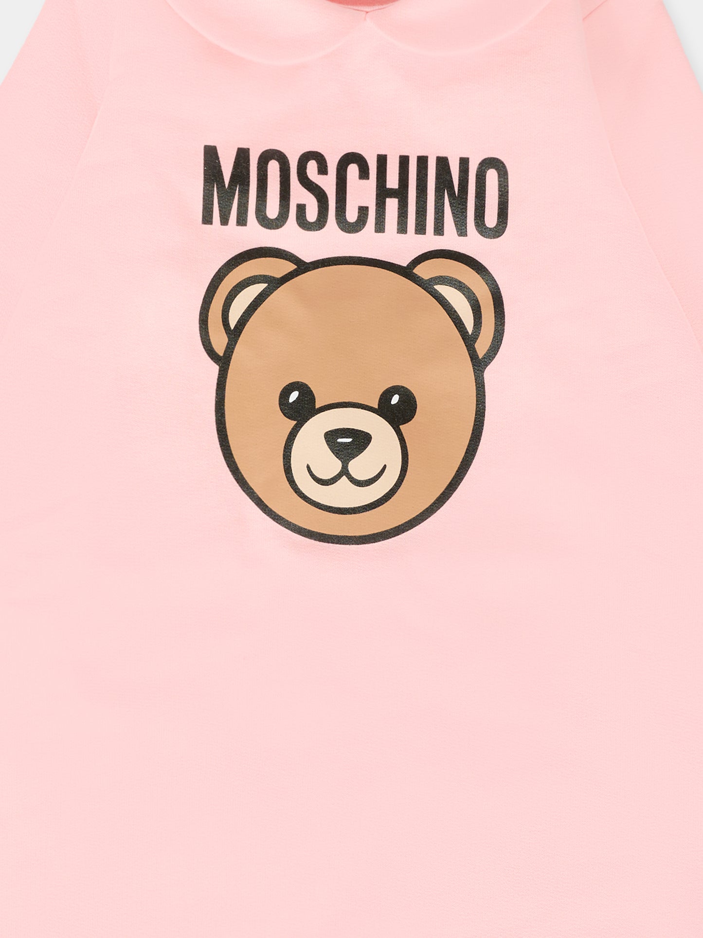 Tutina rosa per neonata con Teddy Bear e logo,Moschino Kids,MUY08J LCA40 50209