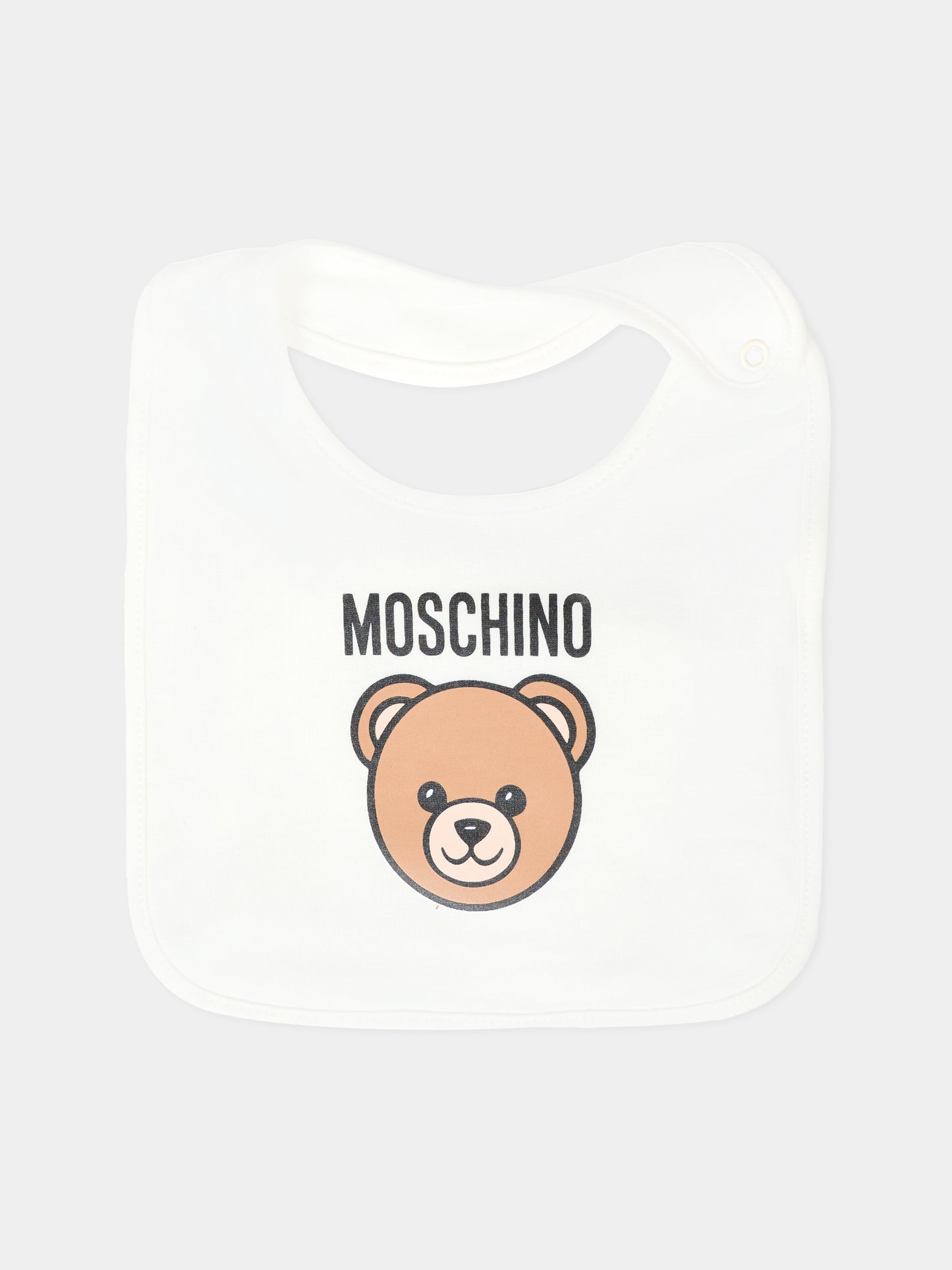 Set accessori avorio per neonati con Teddy Bear,Moschino Kids,MUY08K LCA40 10063