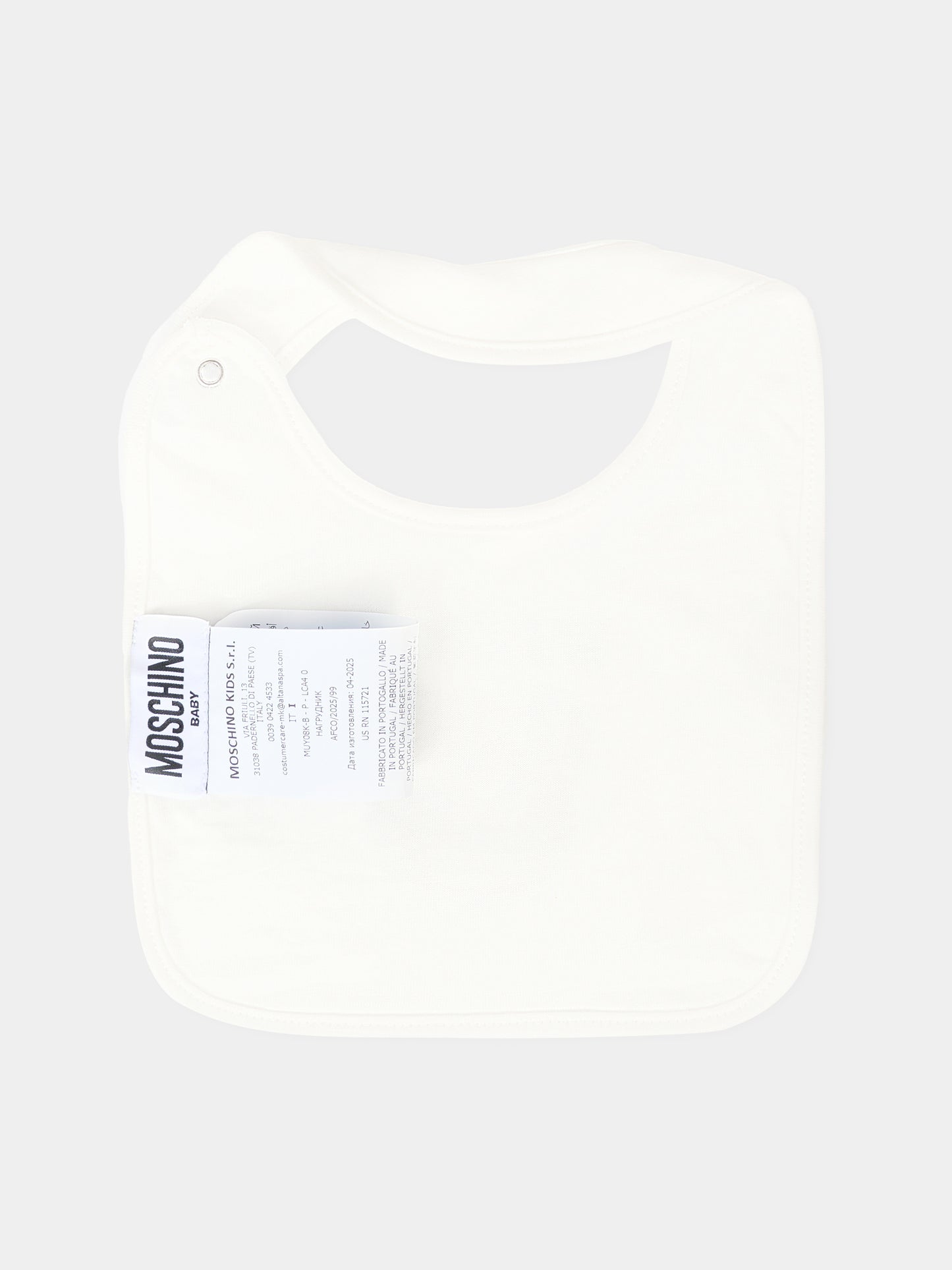 Set accessori avorio per neonati con Teddy Bear,Moschino Kids,MUY08K LCA40 10063