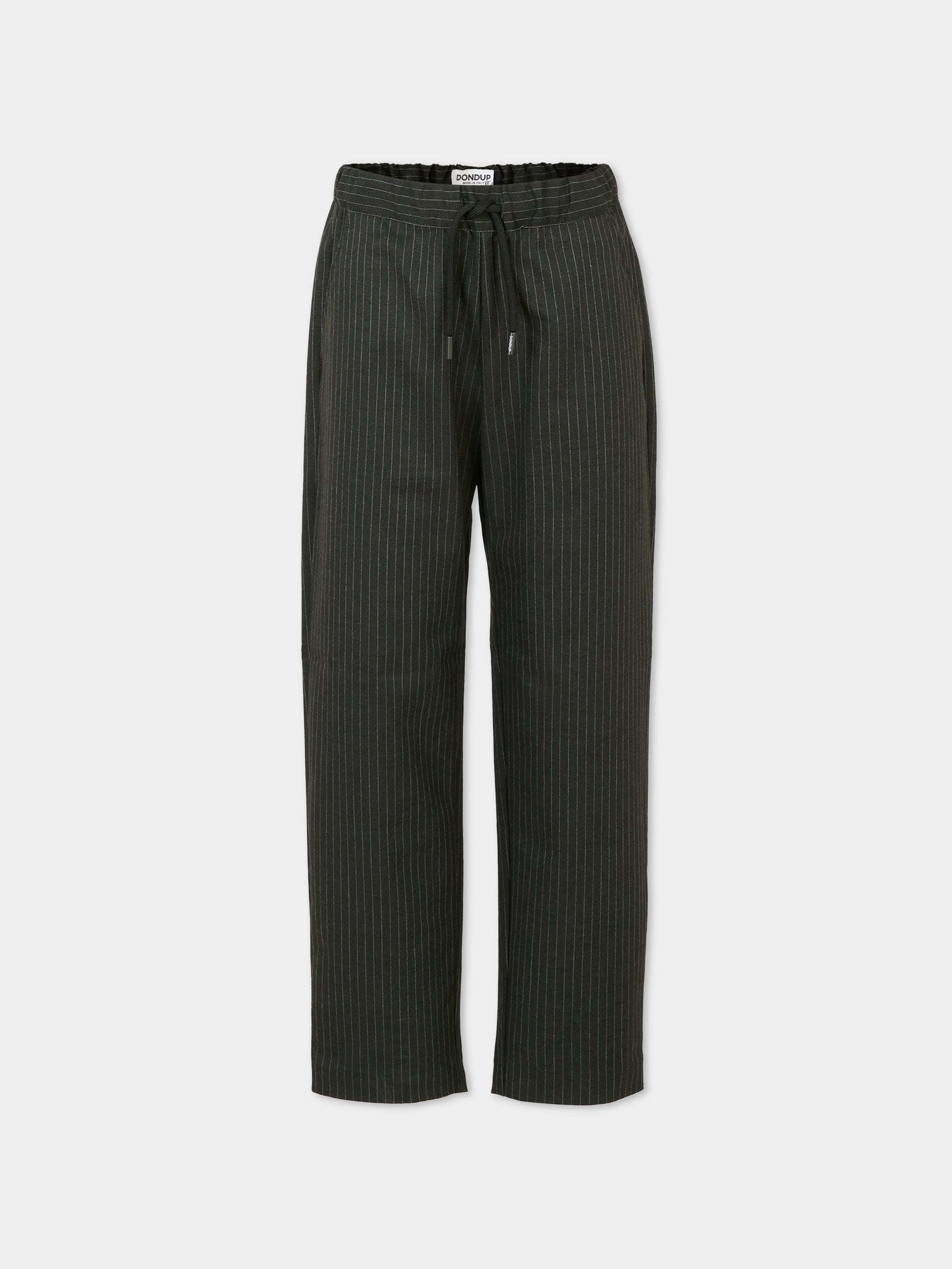 Pantaloni neri per bambino con logo,Dondup Kids,DMPA143 0 TV082 D069