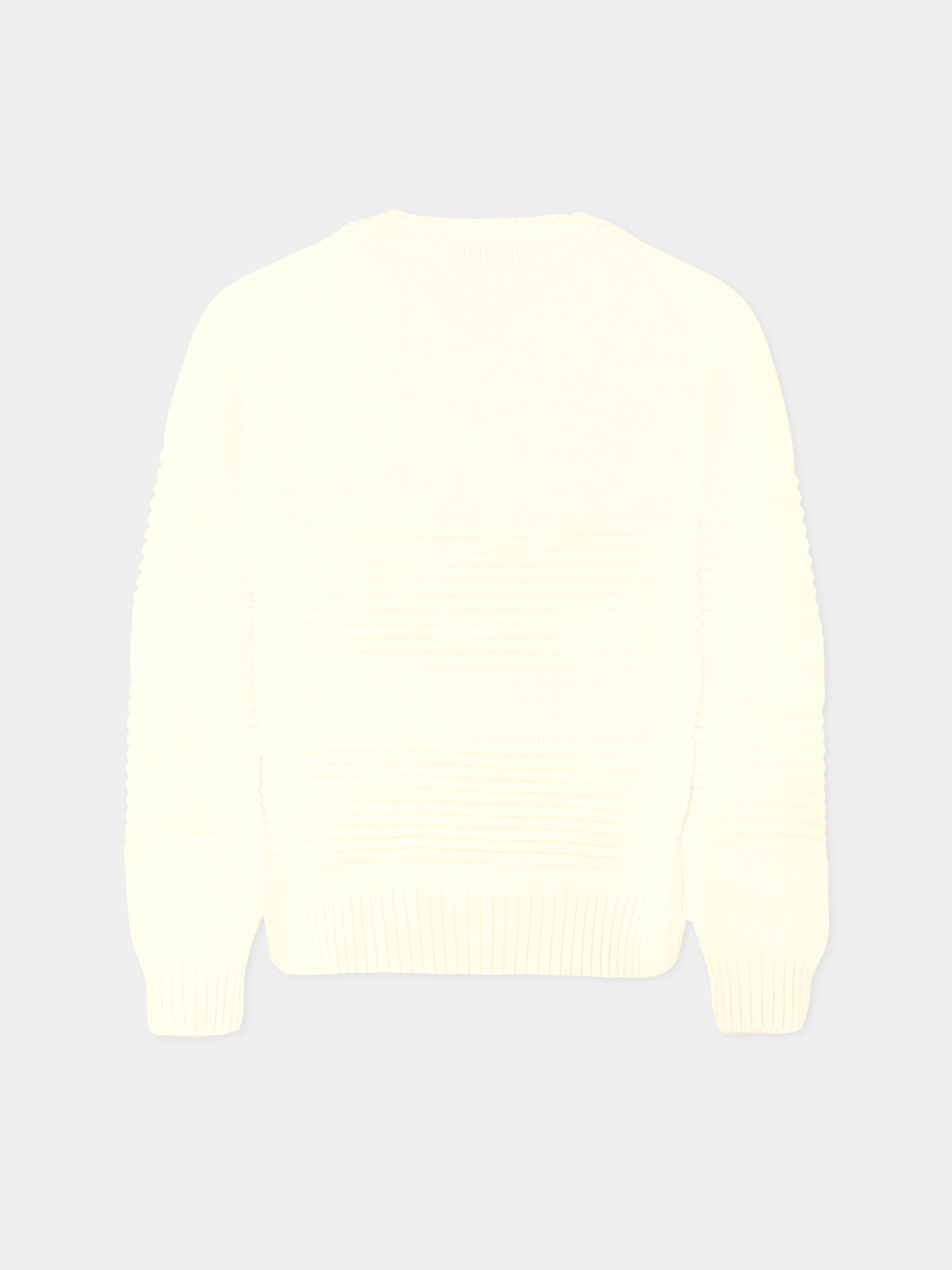 Maglione avorio per bambino con logo,Dondup Kids,DMMA029 C FL011 0000