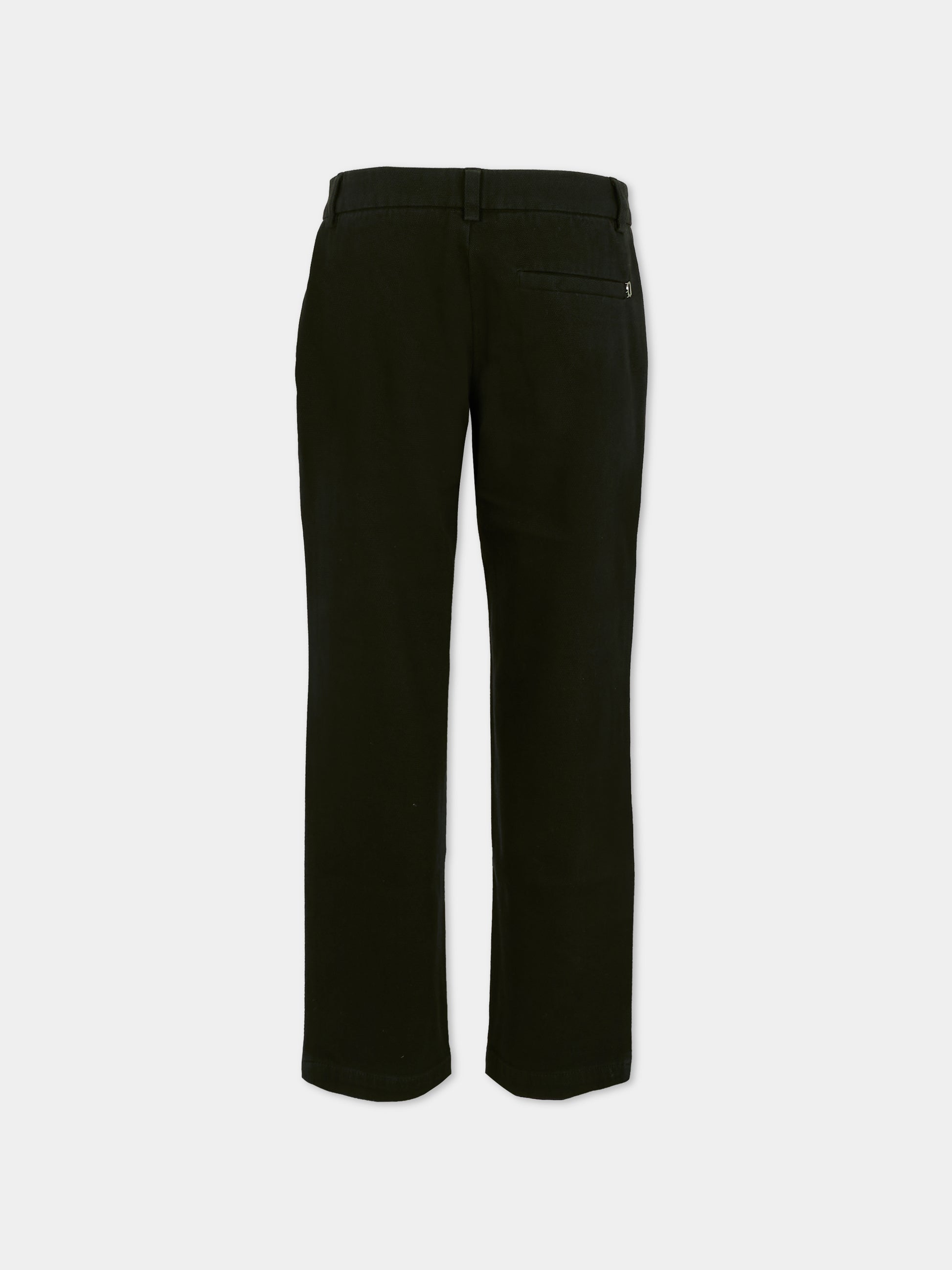 Pantaloni neri per bambino con logo,Dondup Kids,DMPA145 0 CE020 N000