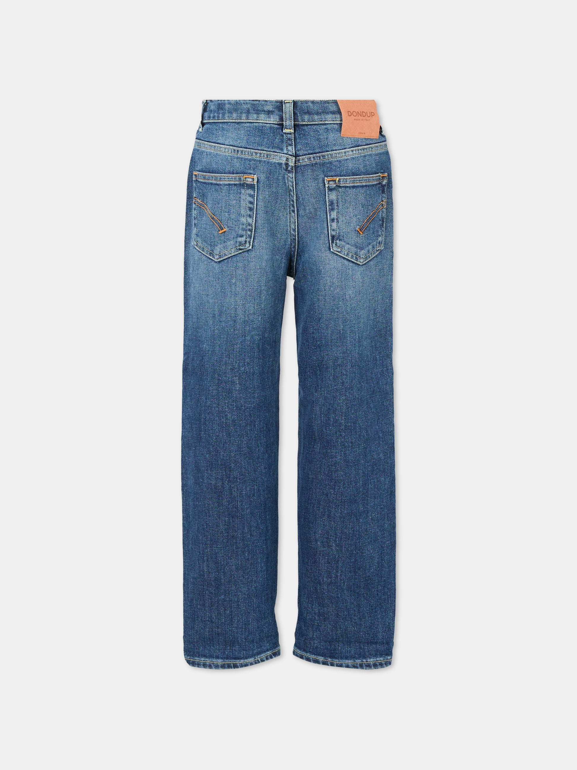 Jeans blu per bambino con logo,Dondup Kids,DMPA175 C DS056 4999