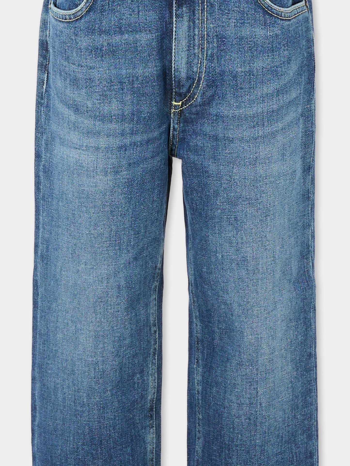 Jeans blu per bambino con logo,Dondup Kids,DMPA175 C DS056 4999