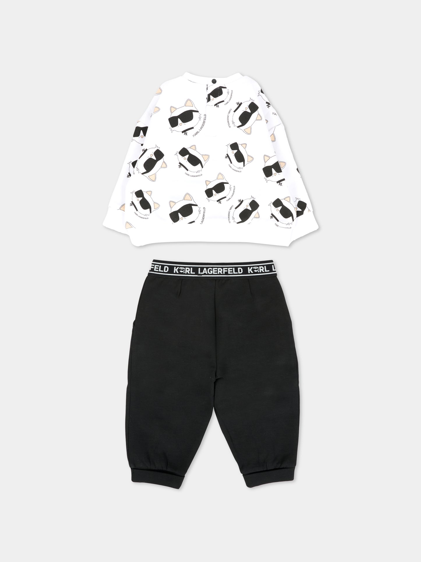 Completo nero per neonata con Choupette,Karl Lagerfeld Kids,Z30656 N50