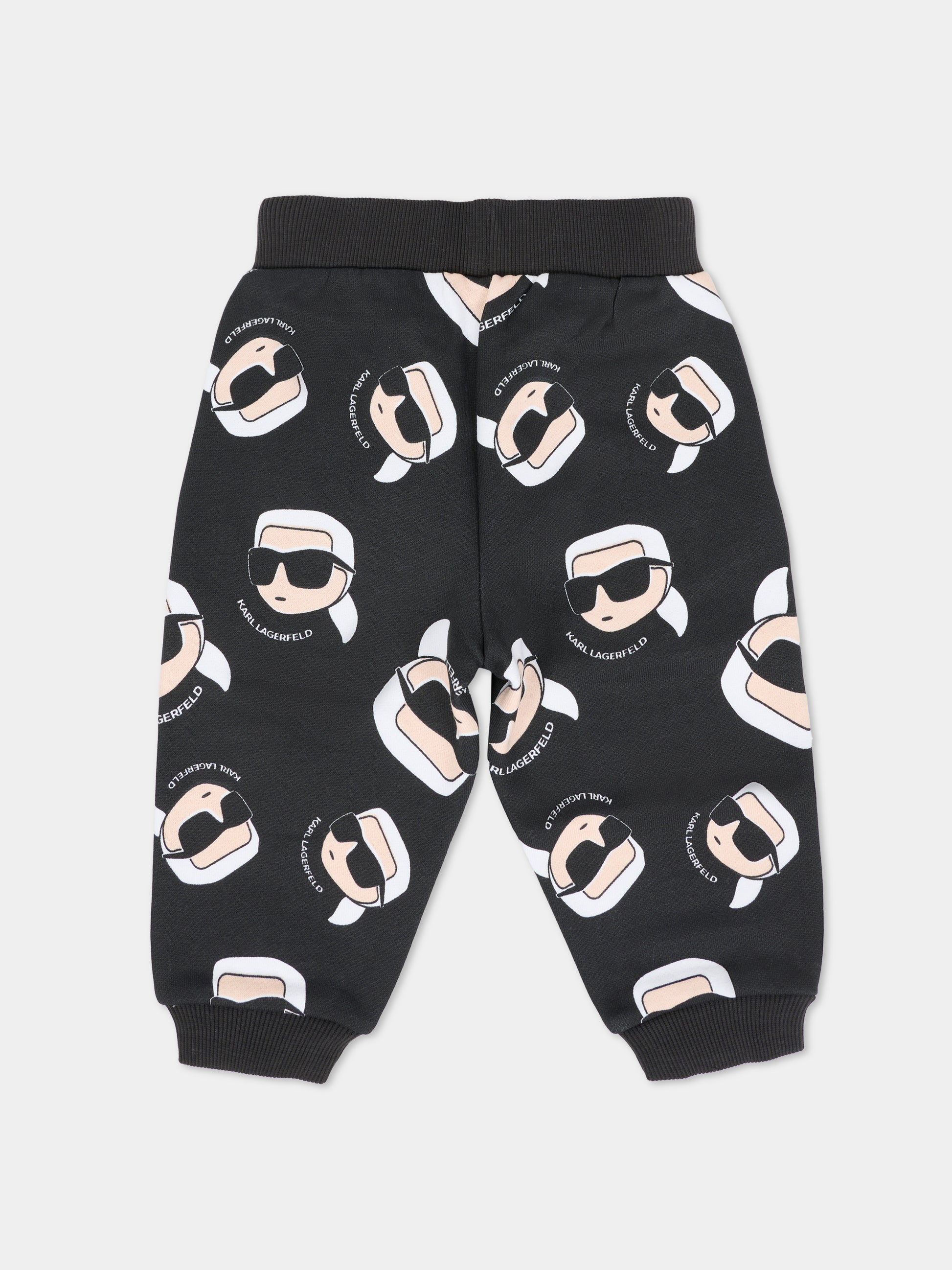 Pantaloni neri per neonati con Karl Lagerfeld,Karl Lagerfeld Kids,Z30662 09B