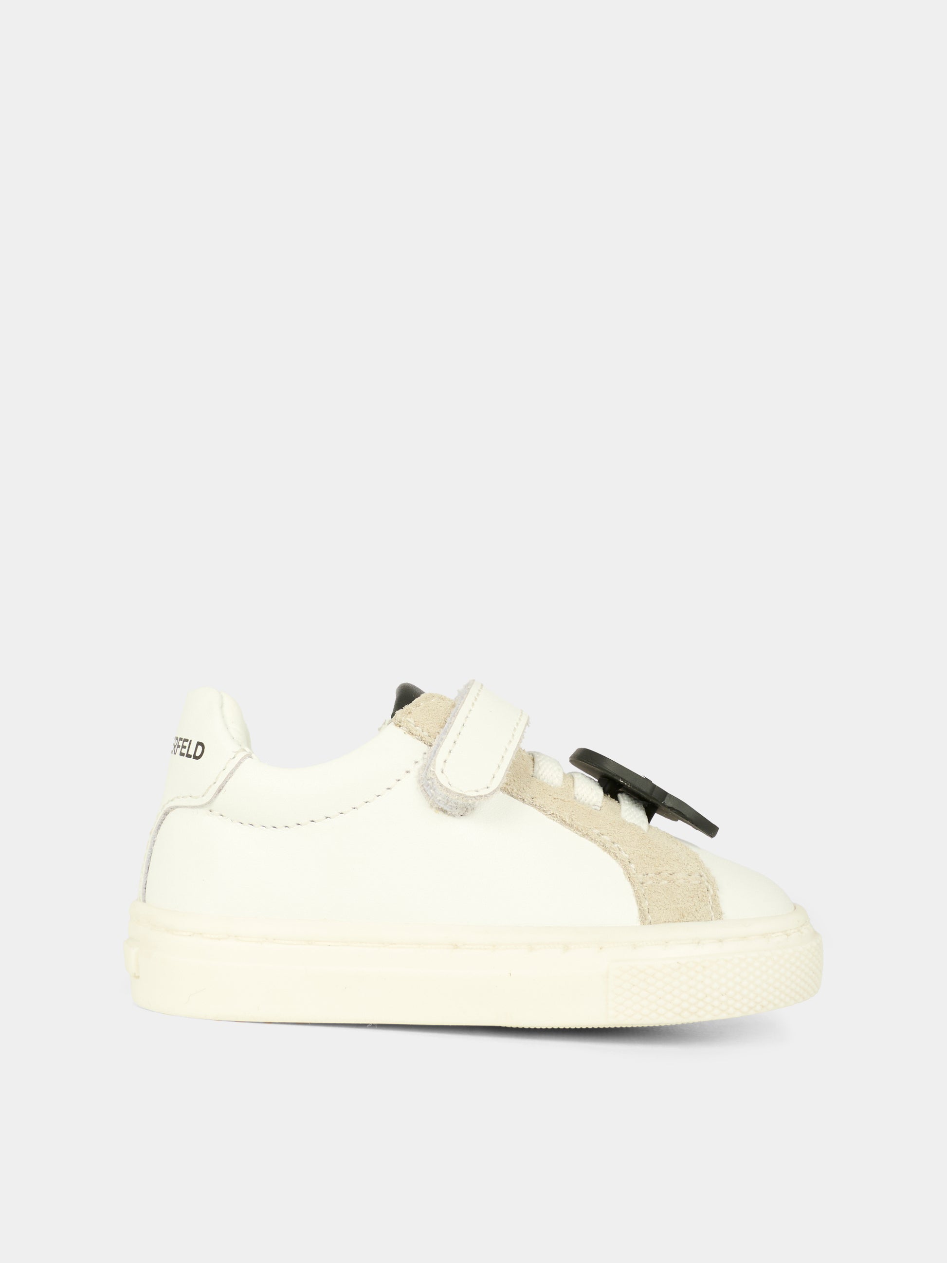 Sneakers bianche per neonati e bambini con Karl,Karl Lagerfeld Kids,Z30991 10P