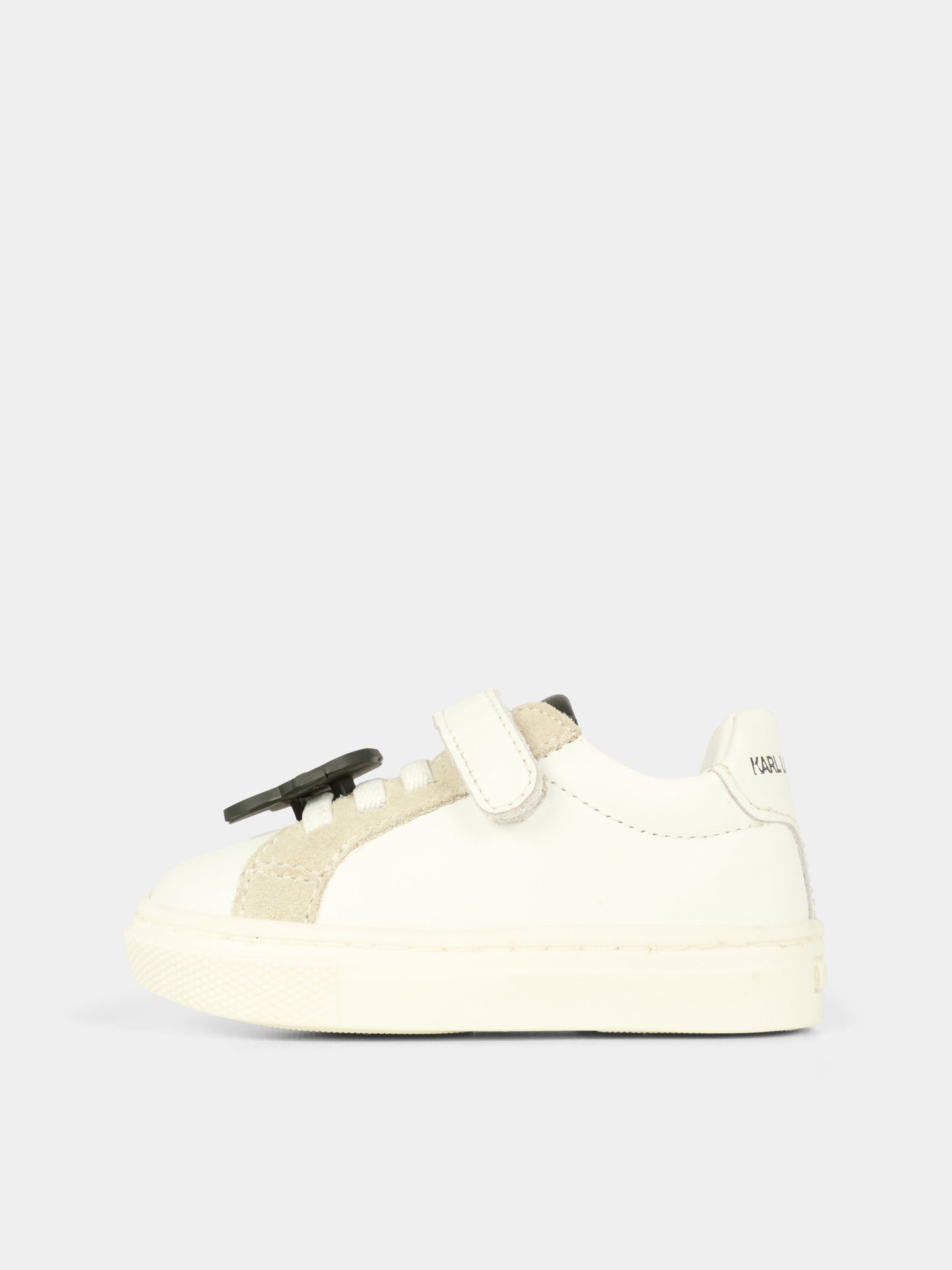 Sneakers bianche per neonati e bambini con Karl,Karl Lagerfeld Kids,Z30991 10P