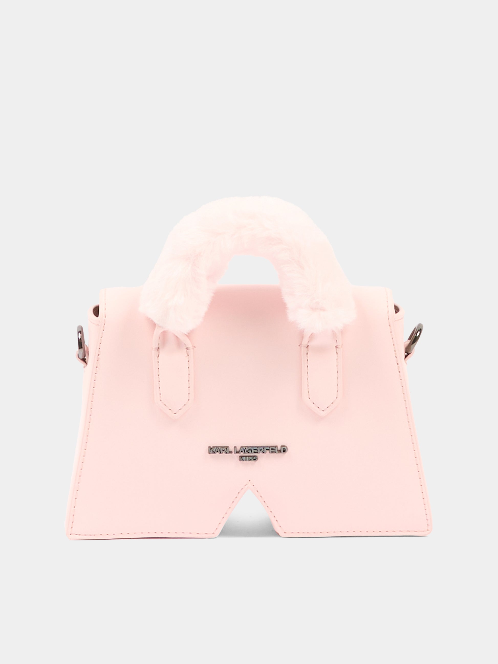 Borsa IKON K rosa per bambina con logo,Karl Lagerfeld Kids,Z31015 47P