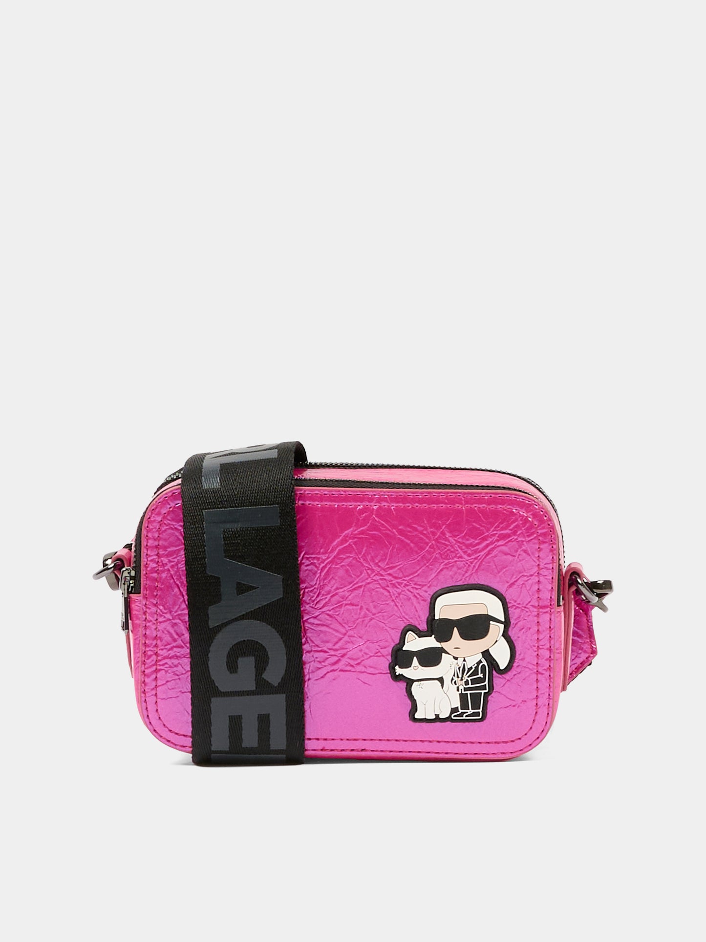 Borsa rosa per bambina con Choupette e Karl Lagerfeld,Karl Lagerfeld Kids,Z31019 469