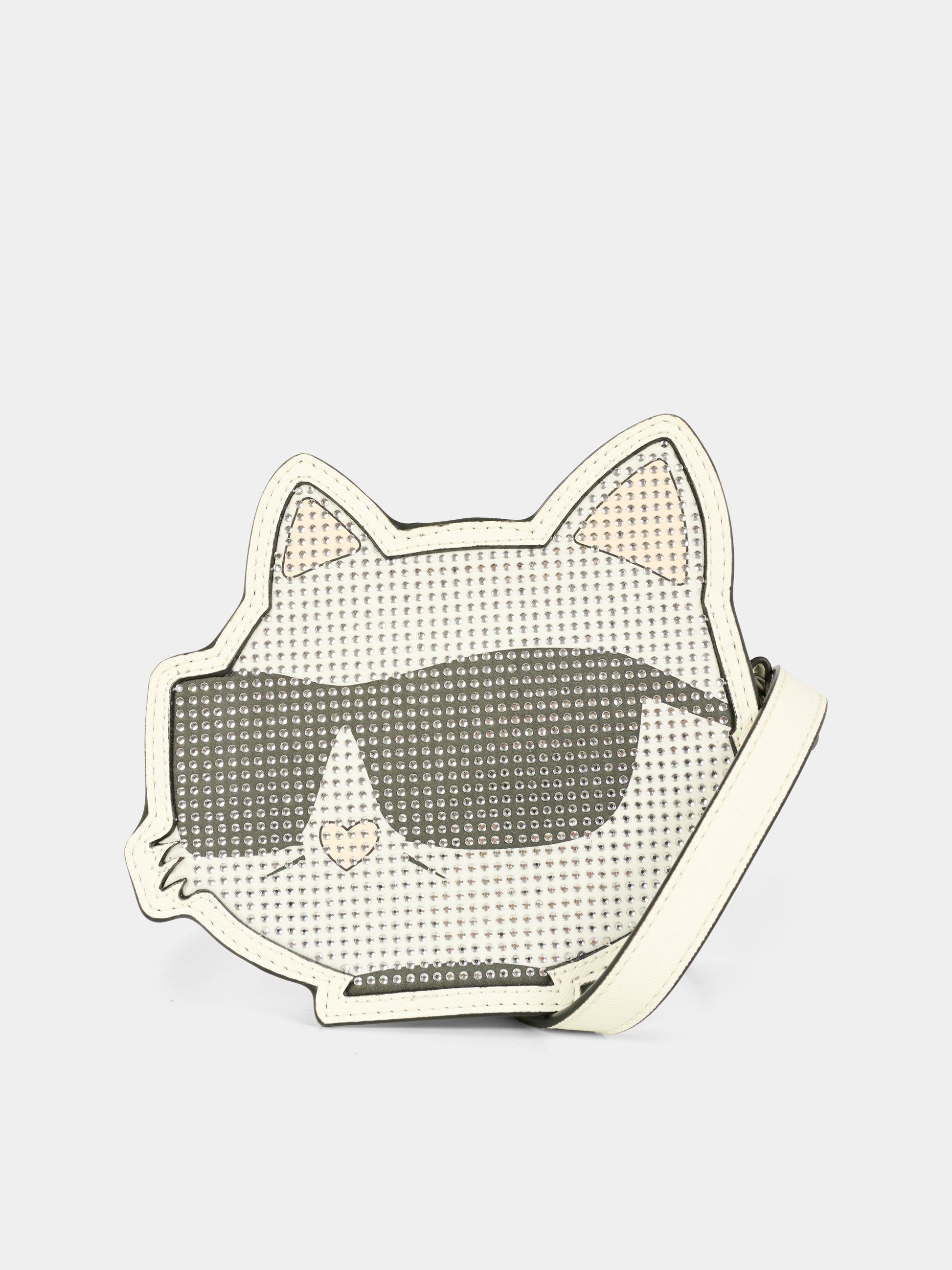 Borsa bianca per bambina con Choupette,Karl Lagerfeld Kids,Z31021 10P