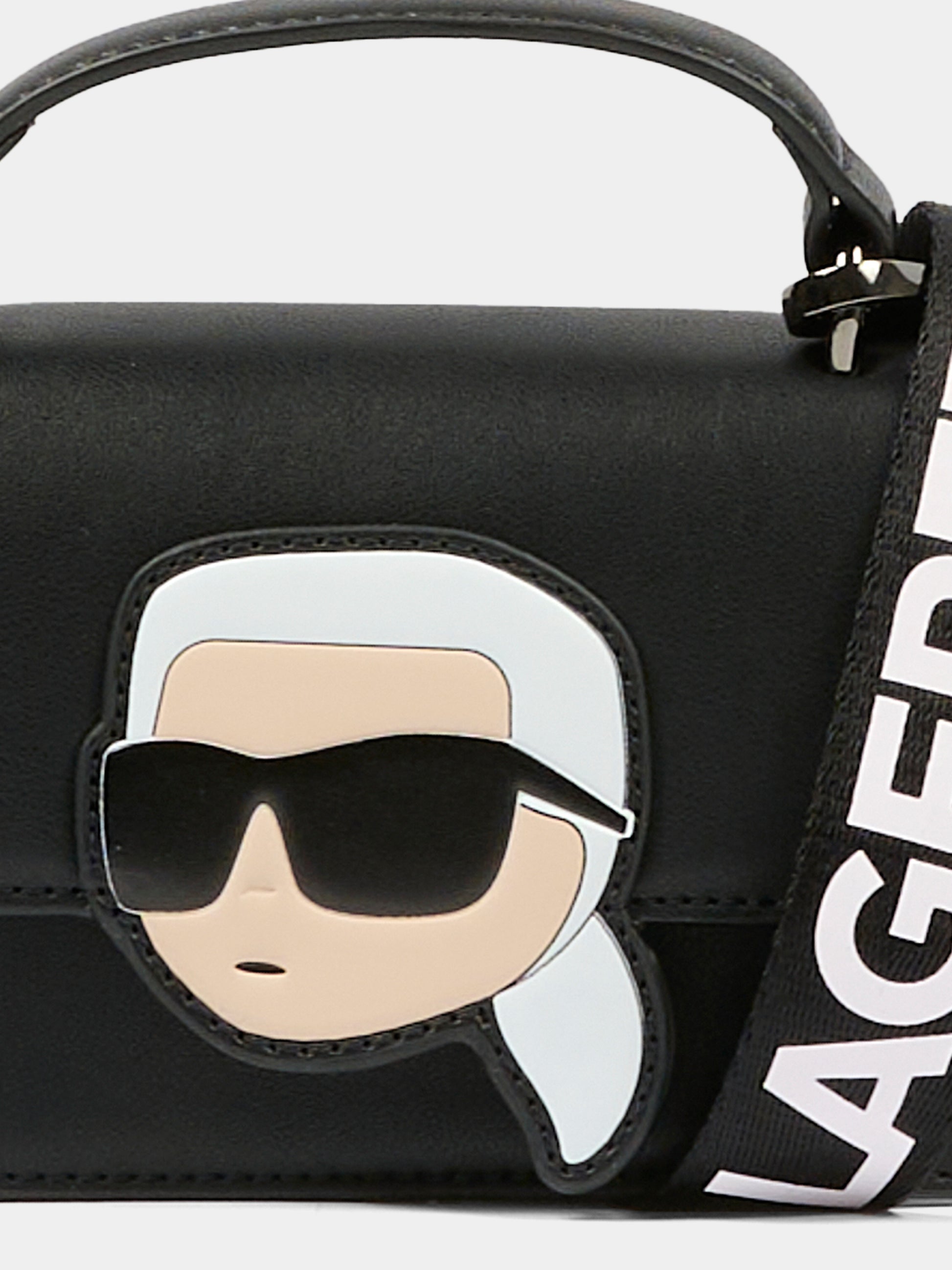 Borsa nera per bambina con Karl Lagerfeld,Karl Lagerfeld Kids,Z31024 09B