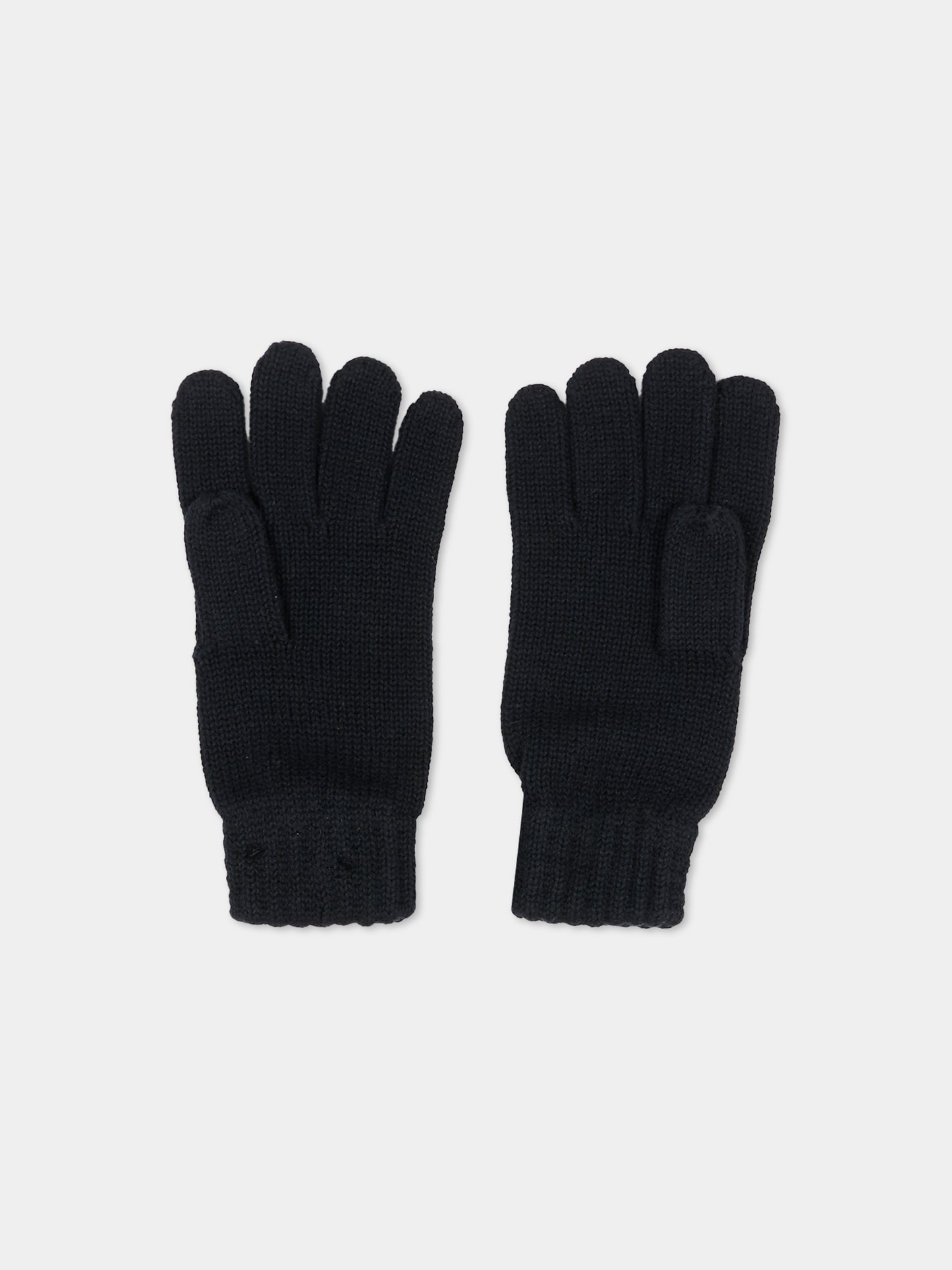 Guanti neri per bambini con Karl Lagerfeld,Karl Lagerfeld Kids,Z31030 09B