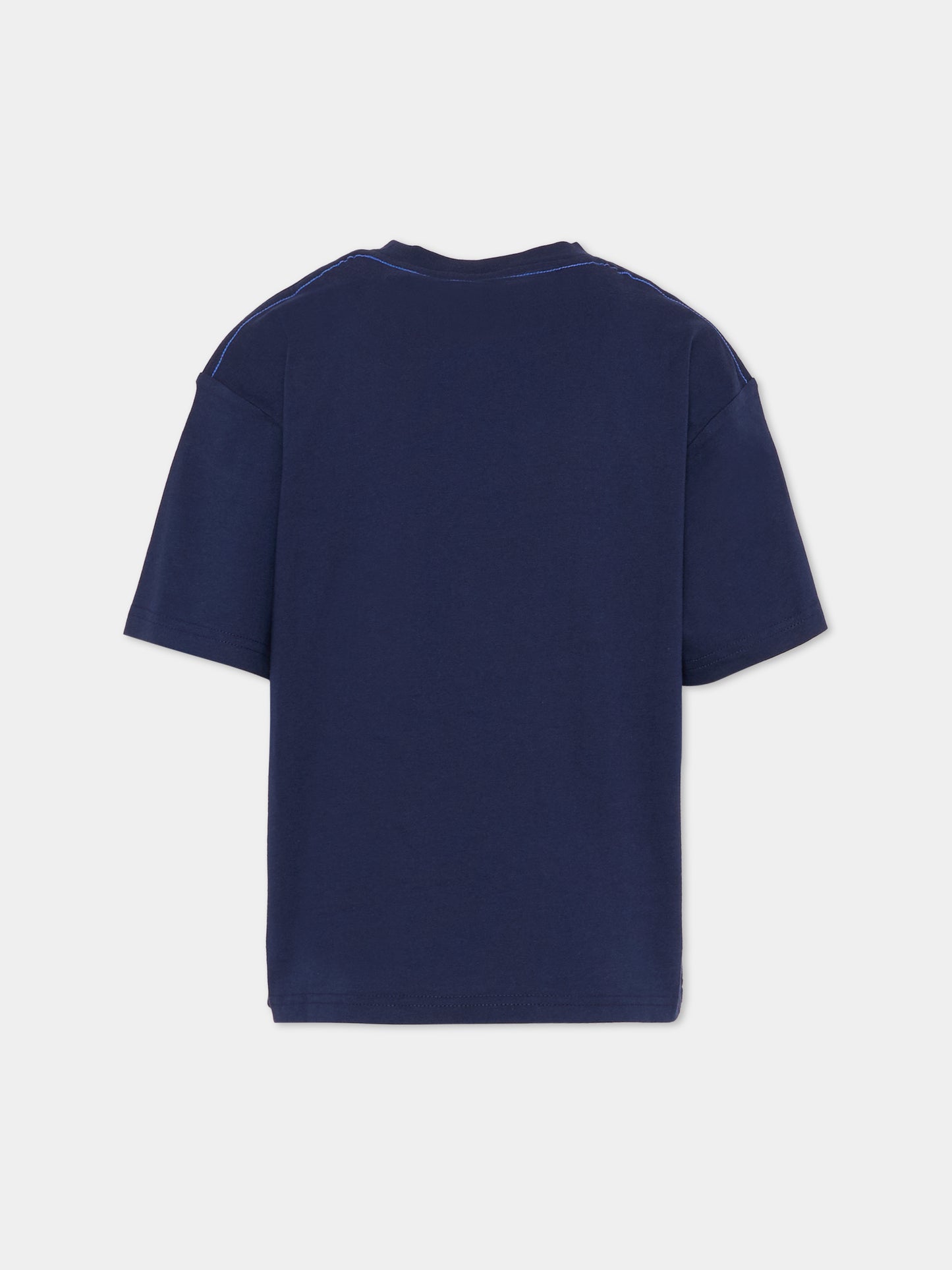 T-shirt blu per bambino con logo,Timberland,T60530 85T