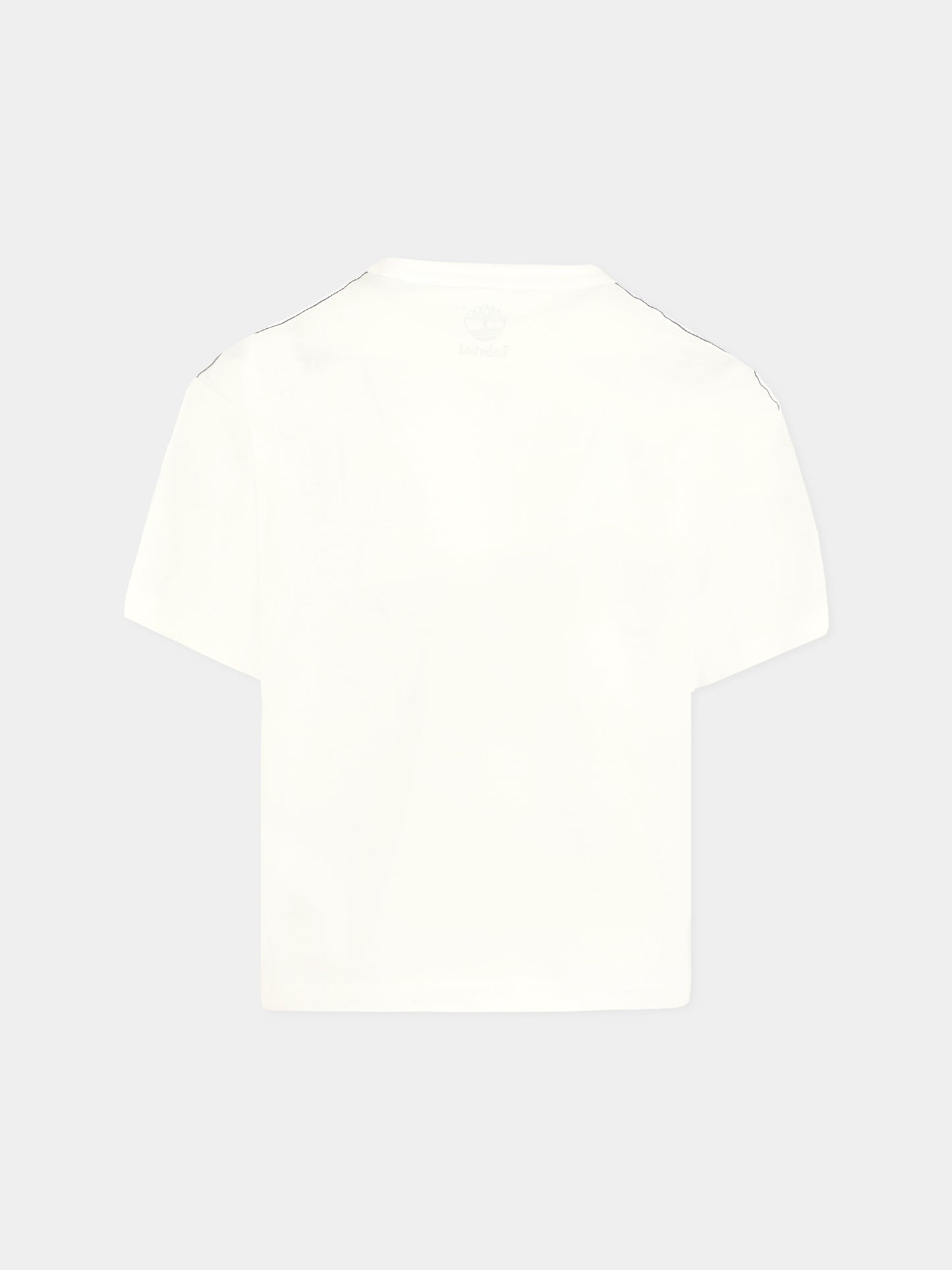 T-shirt bianca per bambino con logo,Timberland,T60532 10P