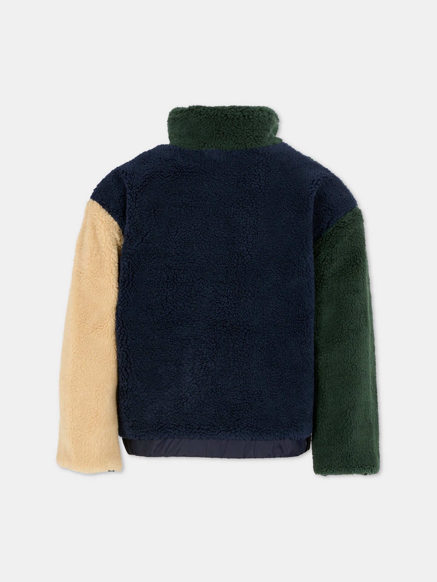 Ecopelliccia verde per bambino con logo,Timberland,T60557 672