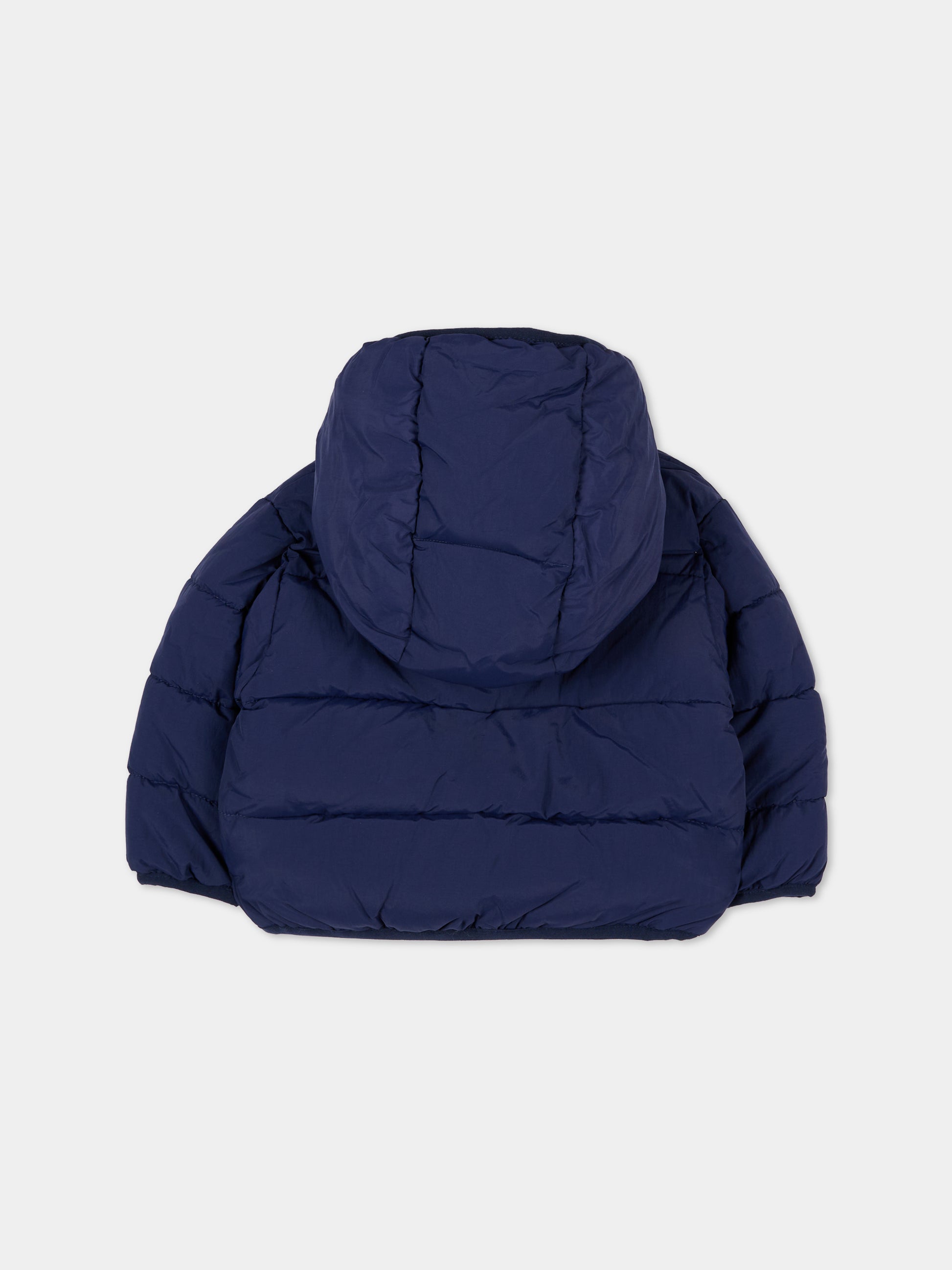 Piumino blu per neoanto con logo,Timberland,T60590 85T