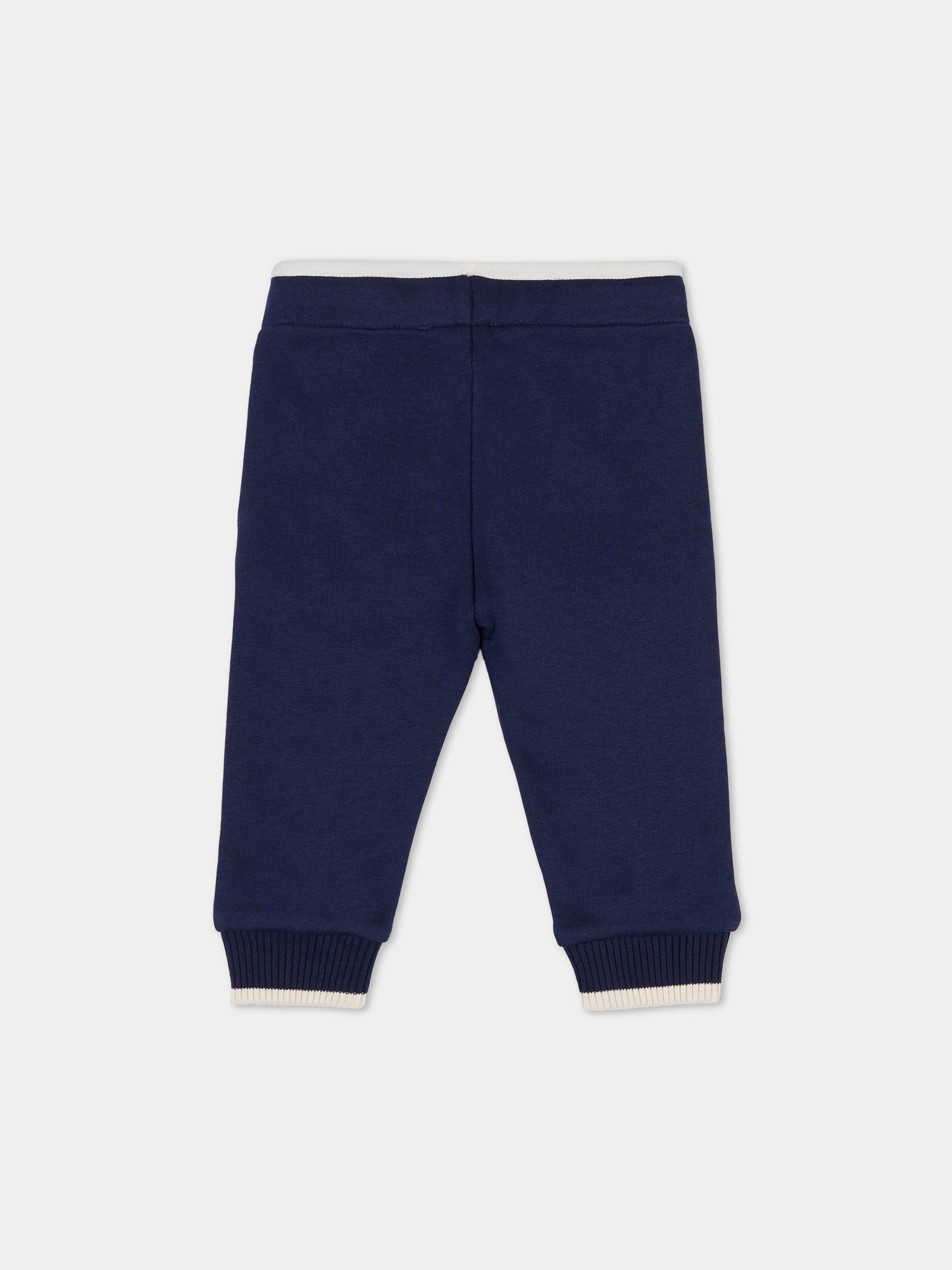 Pantaloni blu per neonato con logo,Timberland,T60591 85T