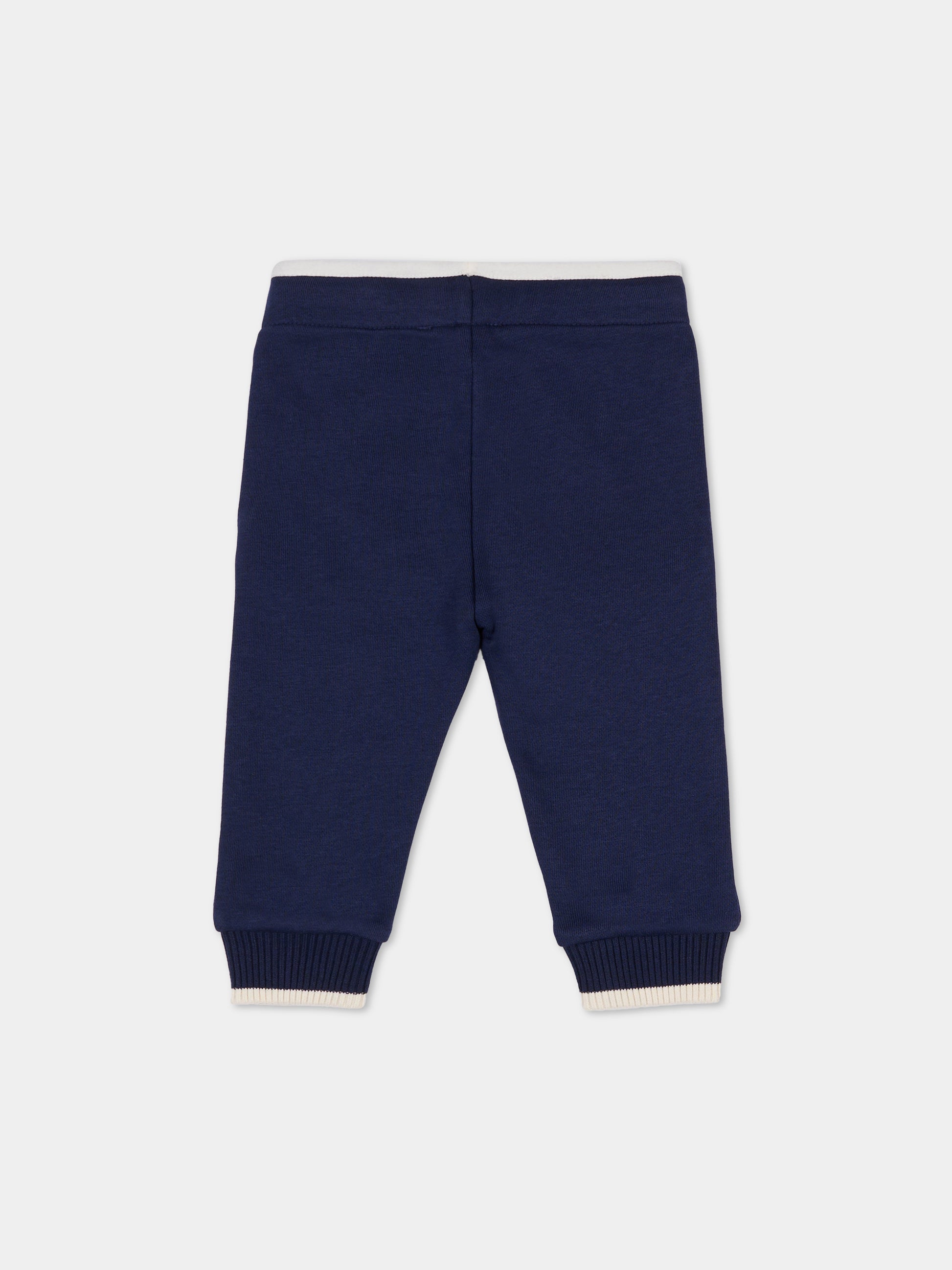 Pantaloni blu per neonato con logo,Timberland,T60591 85T