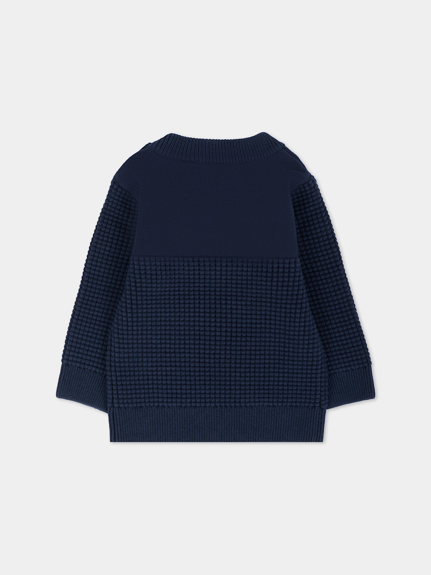 Maglione blu per neonato con logo,Timberland,T60597 85T