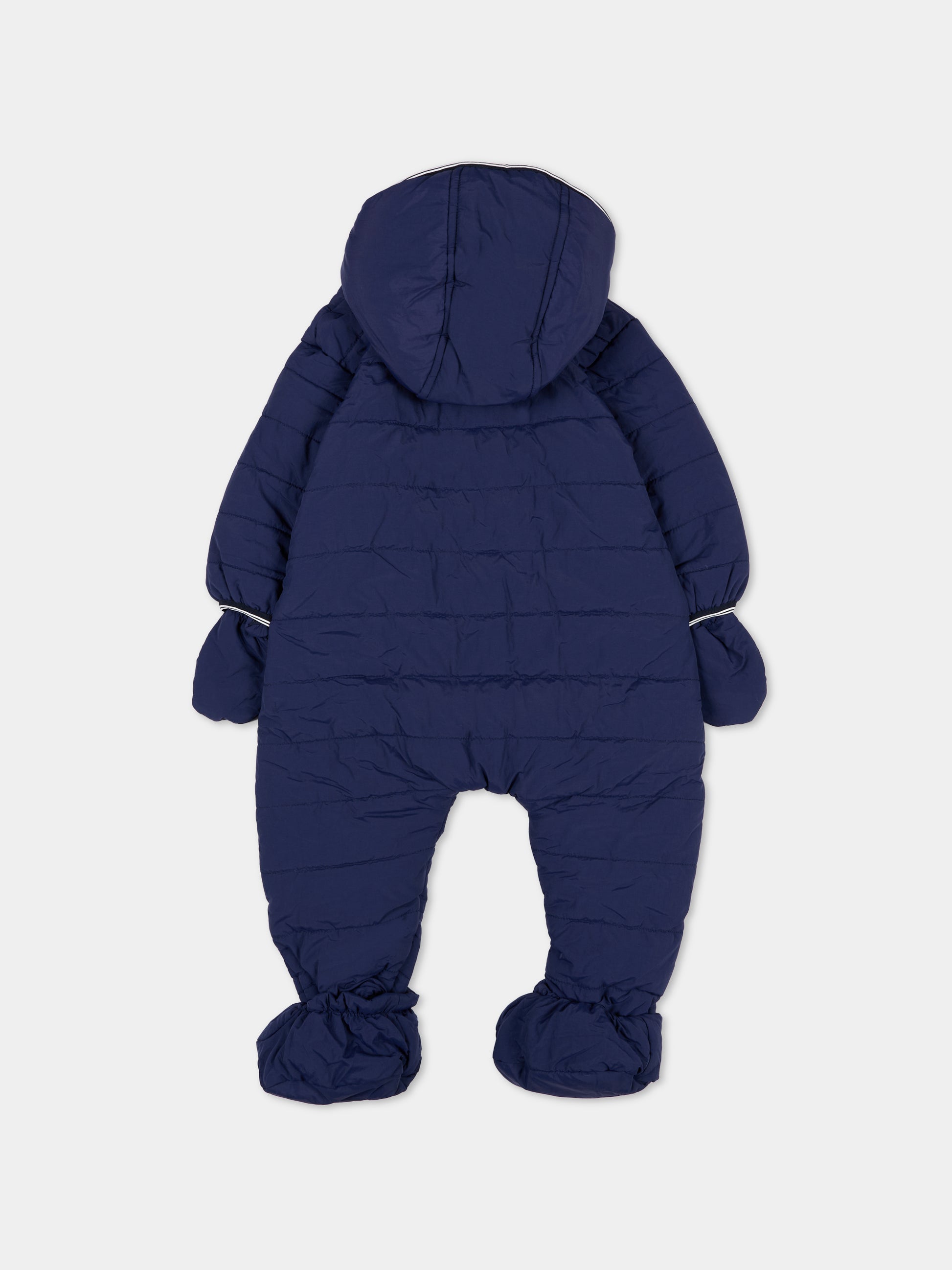 Tuta da neve blu per neonato con logo,Timberland,T60629 85T