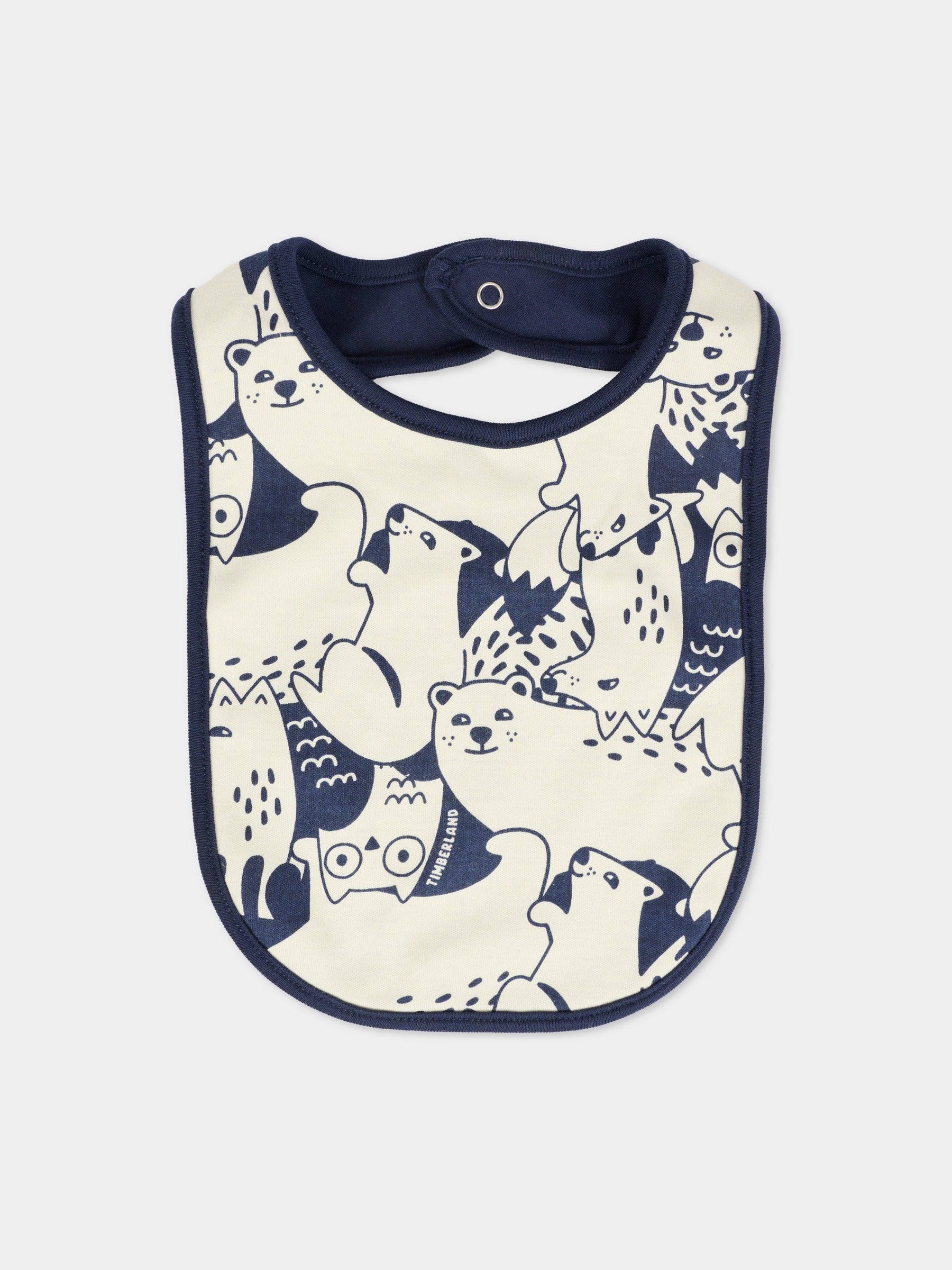 Set tutine avorio per neonato con stampa animali,Timberland,T60630 127