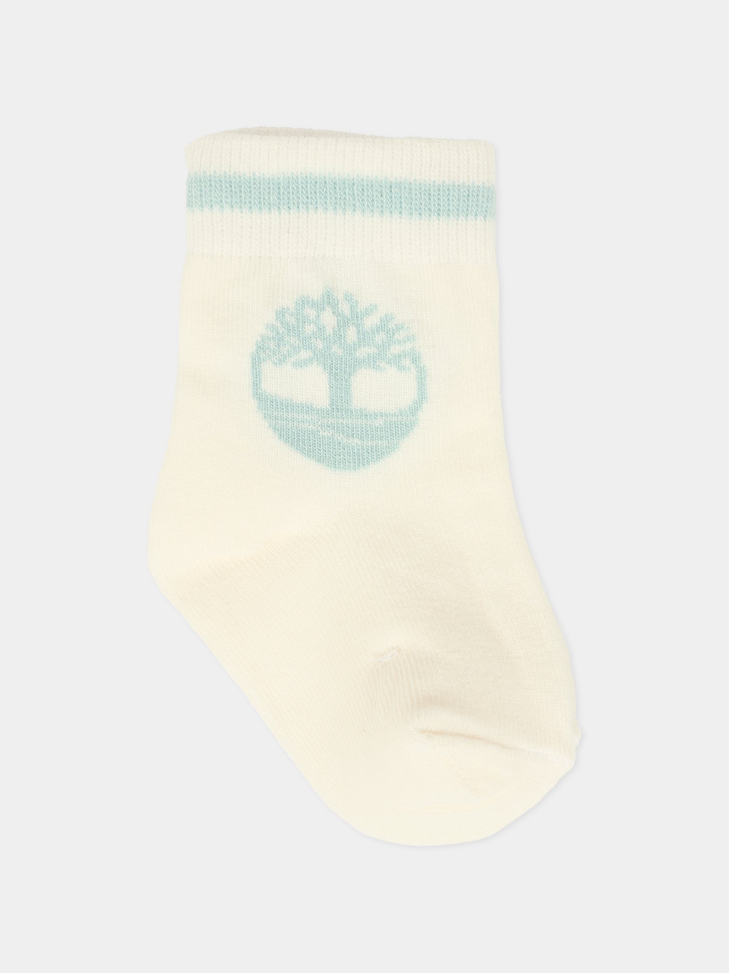 Set calze multicolor per neonato con logo,Timberland,T60735 85T