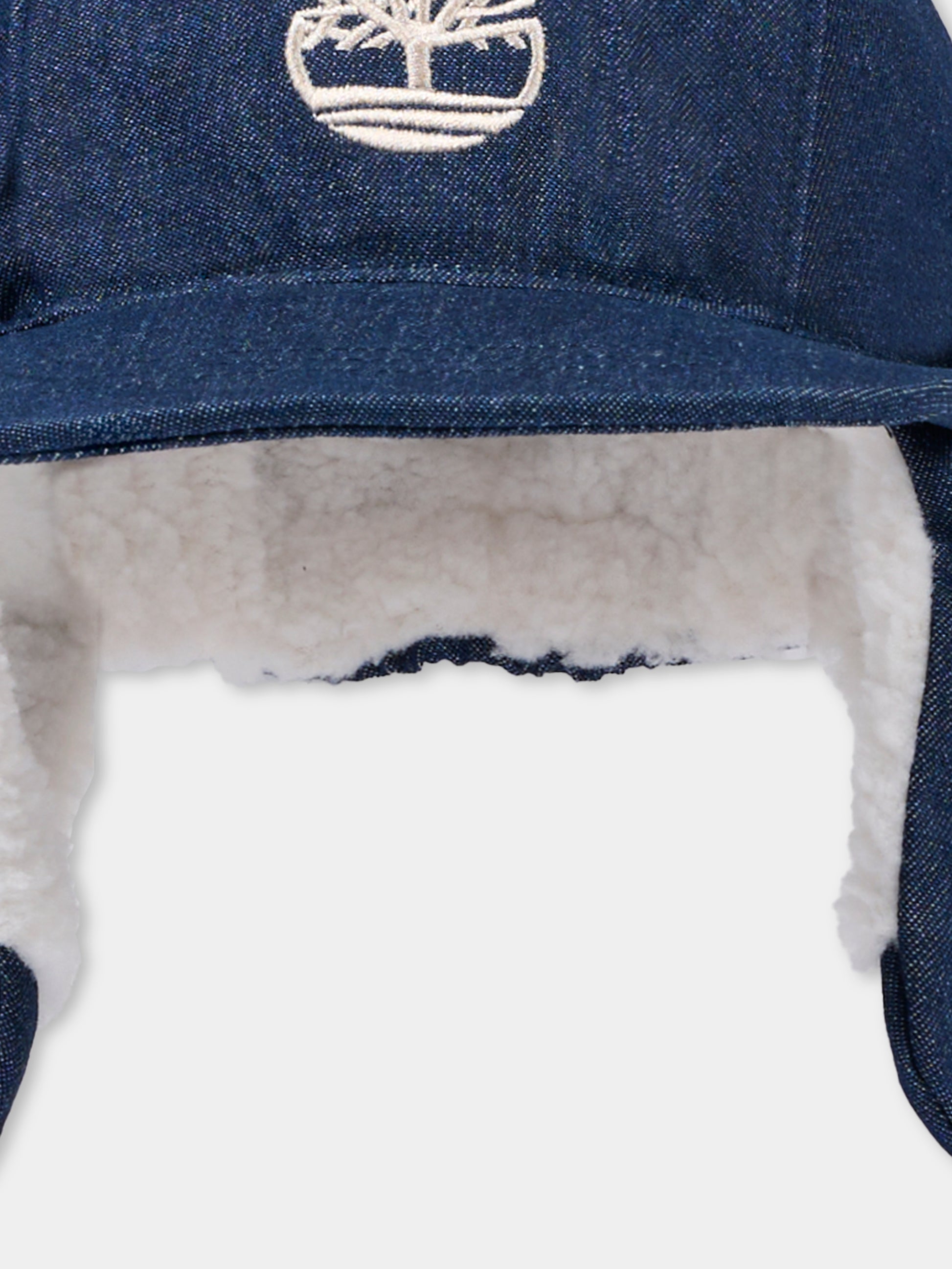 Cappello blu per neonato con logo,Timberland,T60741 Z25