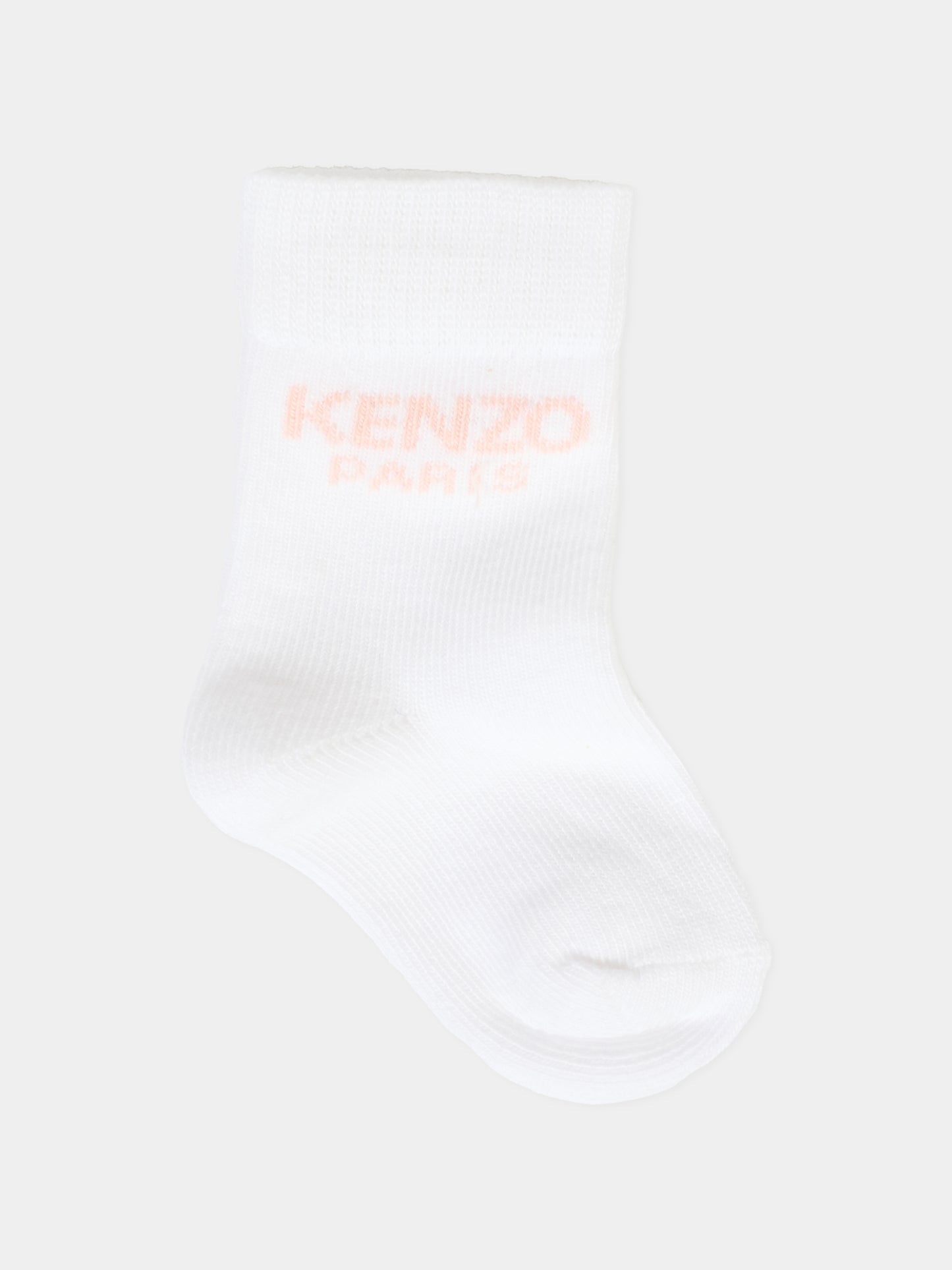 Set calzini rosa per neonata con logo,Kenzo Kids,K61209 46T