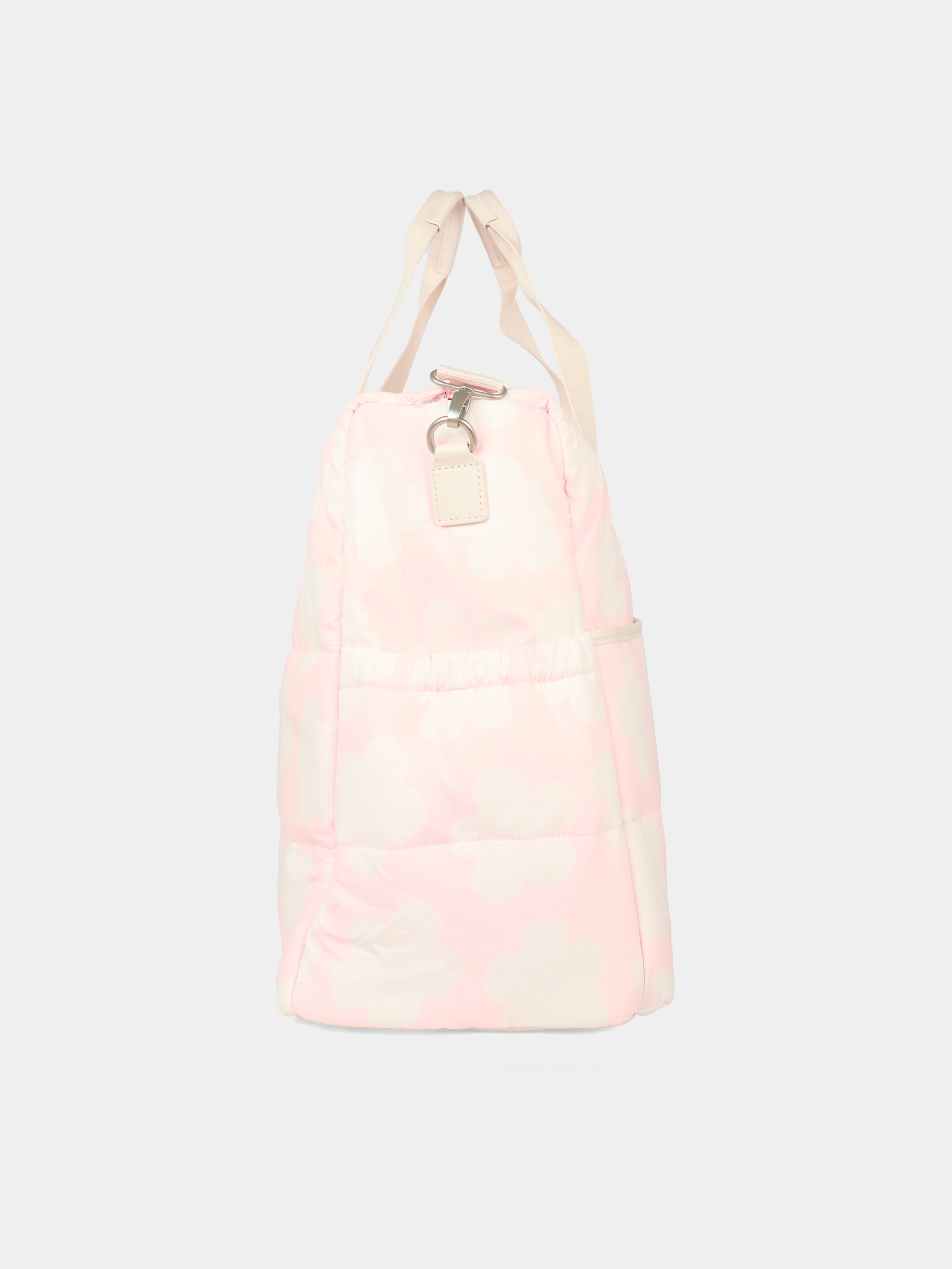 Borsa mamma rosa per neonata con fiori,Kenzo Kids,K61210 46T