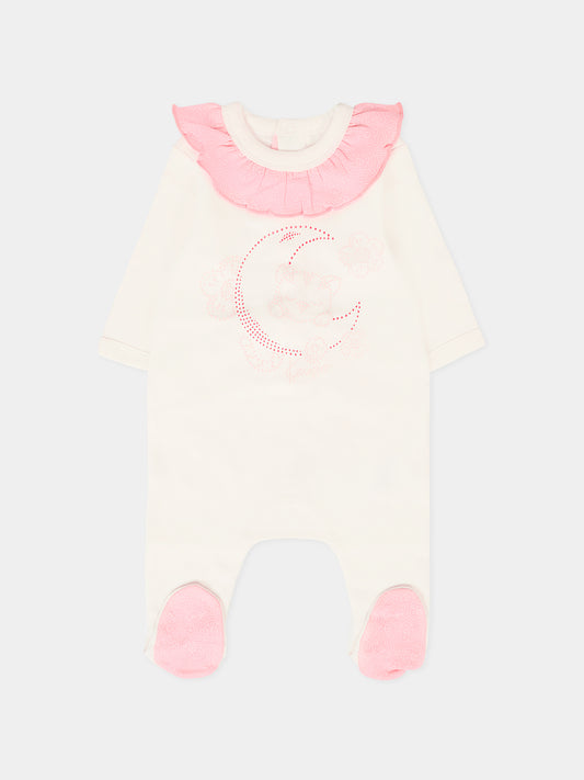 Tutina rosa per neonata con tigre,Kenzo Kids,K61238 47R