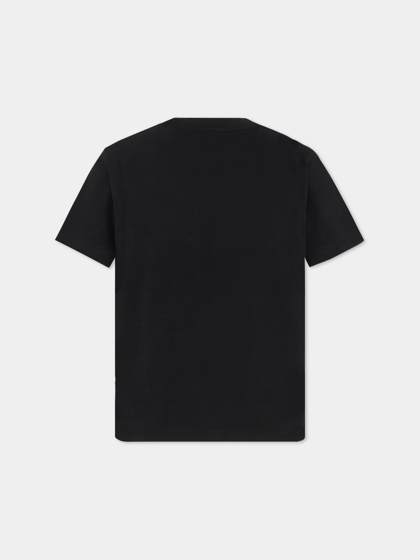 T-shirt nera per bambino con logo,Hugo,G00441 09B