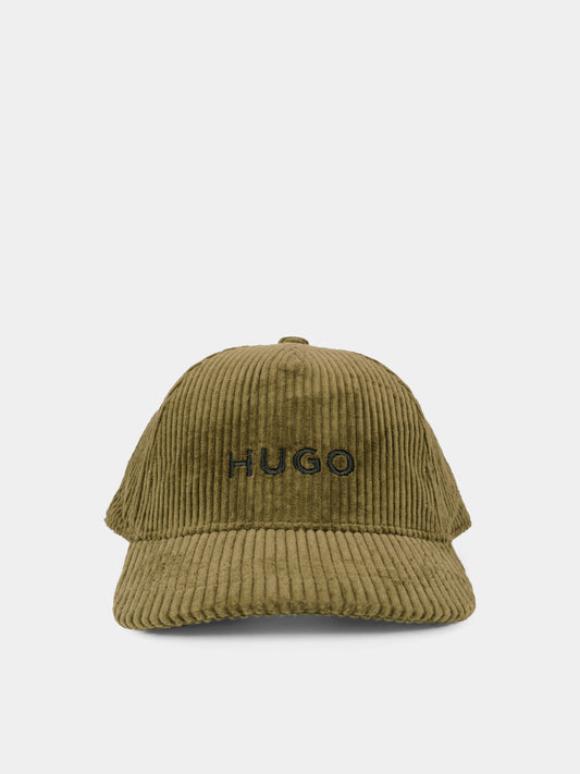 Cappello verde per bambino con logo,Hugo,G00565 65F