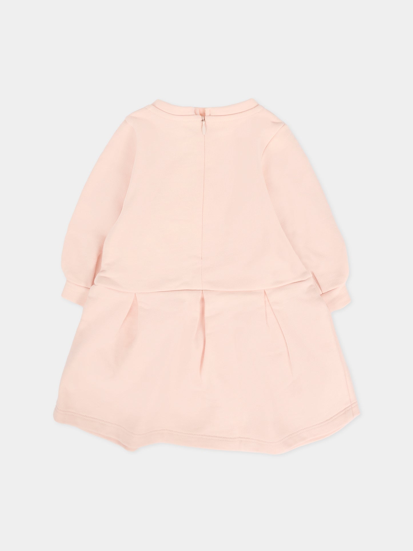 Vestito rosa per neonata con logo,Chloé Kids,C20709 46J