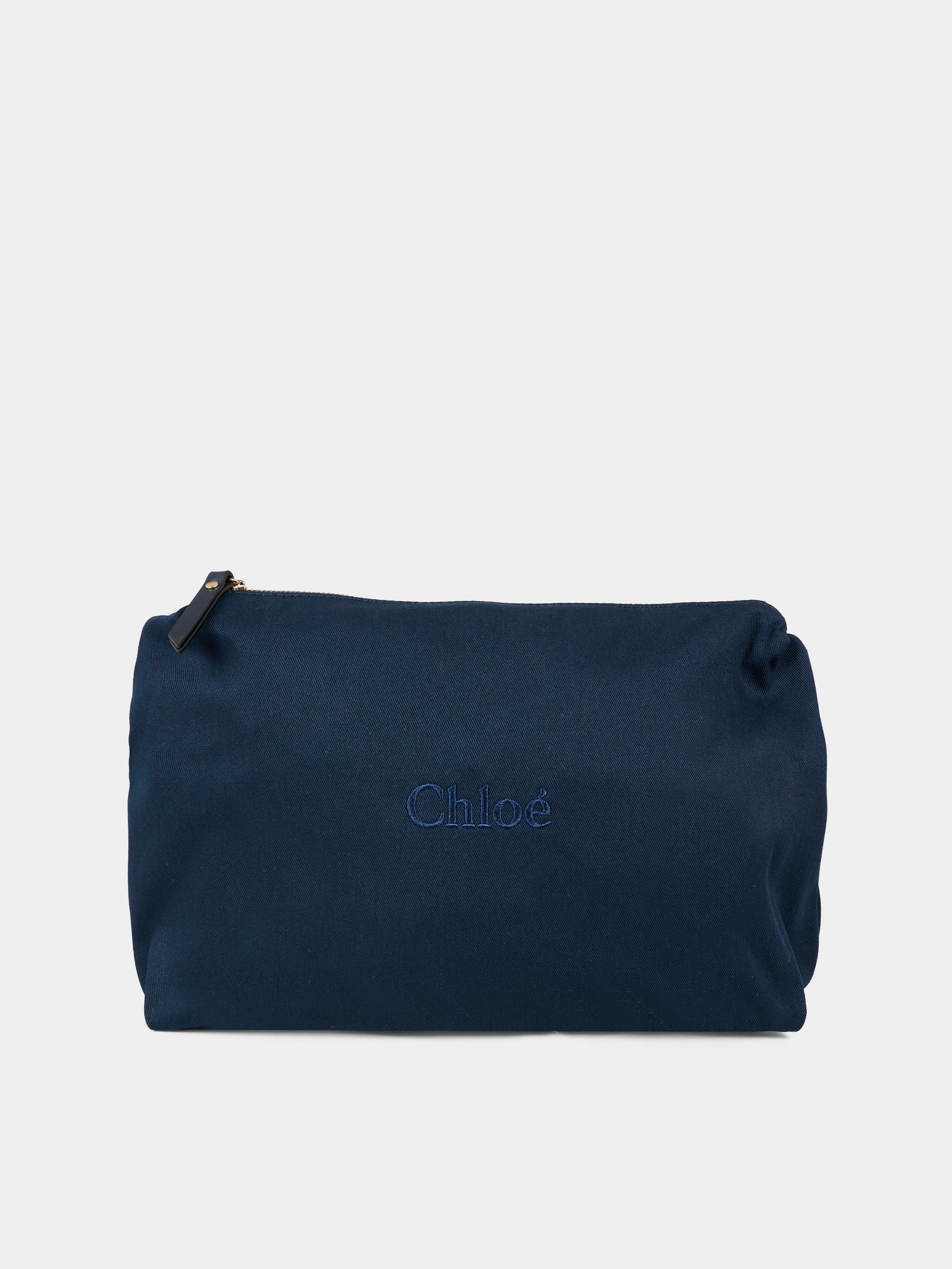 Borsa mamma blu per neonati con logo,Chloé Kids,C20764 859