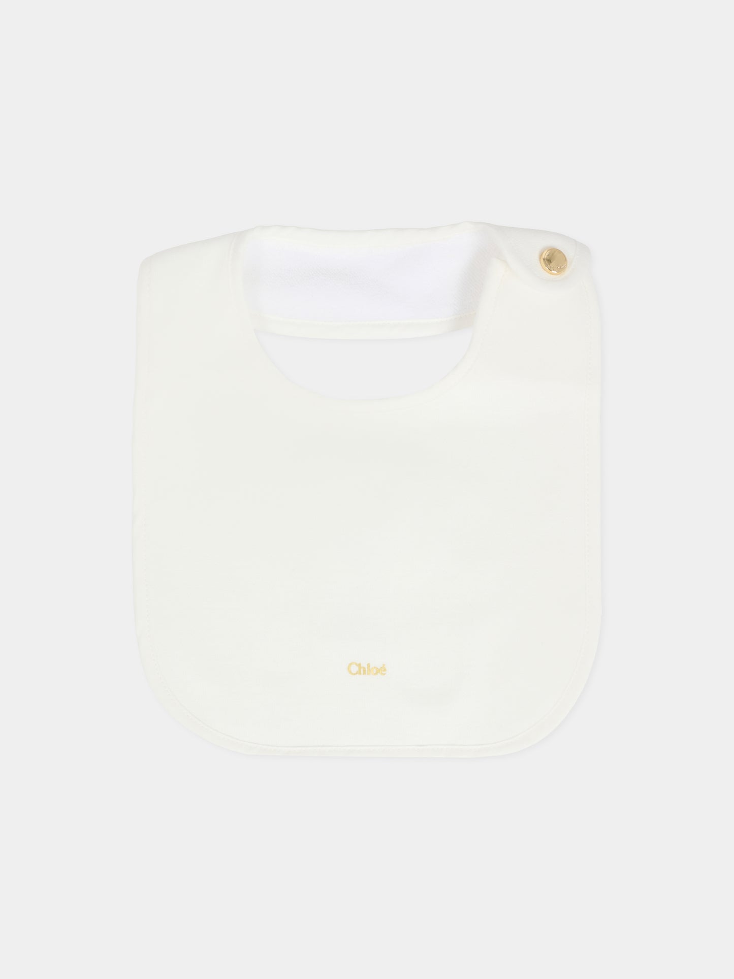 Set tutina rosa per neonata con logo oro,Chloé Kids,C20773 45Q