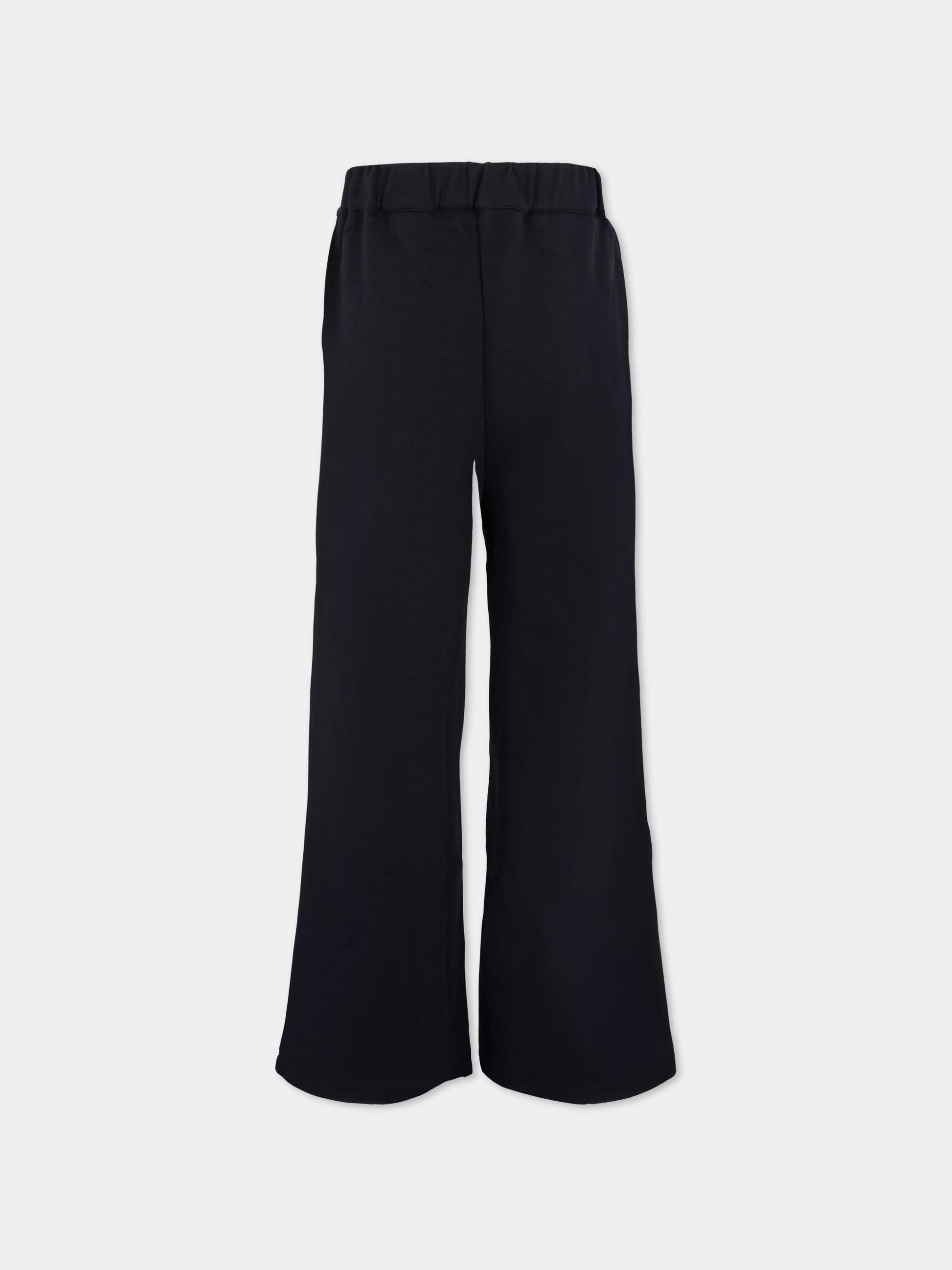 Pantaloni blu per bambina con logo dorato,Chloé Kids,C20630 859