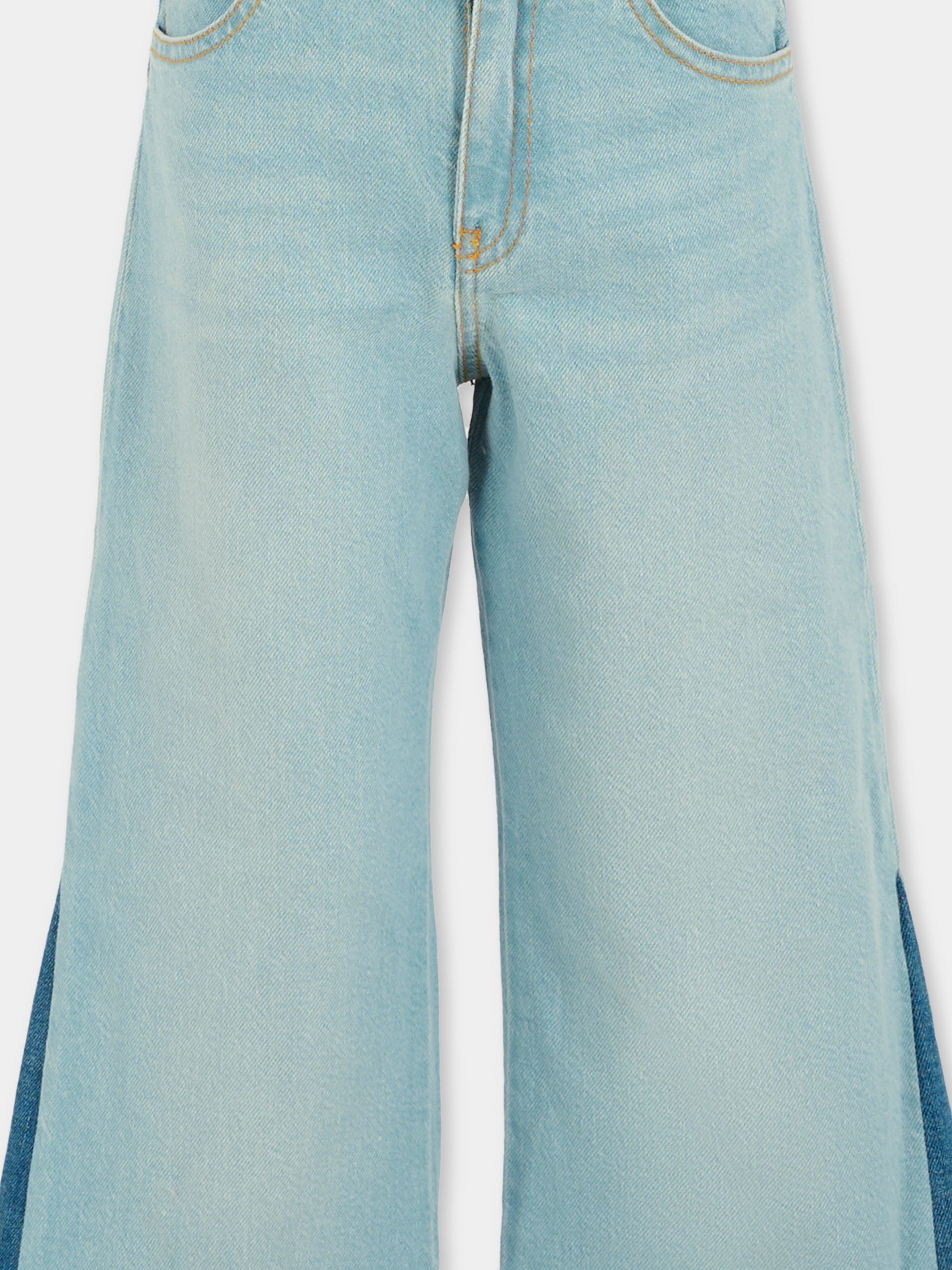 Jeans denim per bambina con logo,Chloé Kids,C20638 Z10