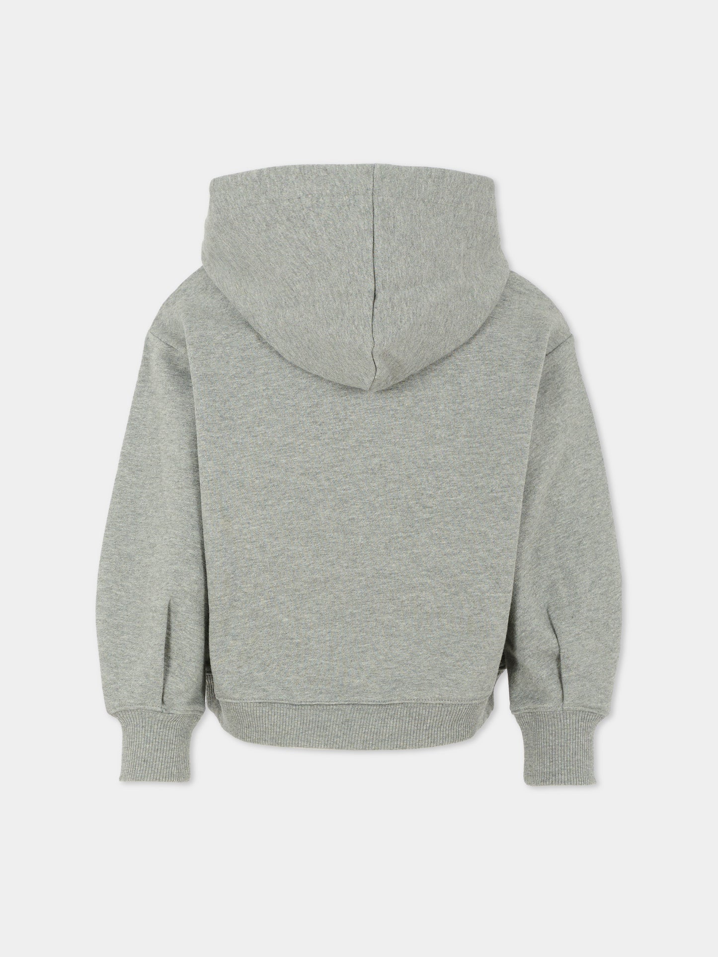 Felpa grigia per bambina con logo,Chloé Kids,C20646 A46