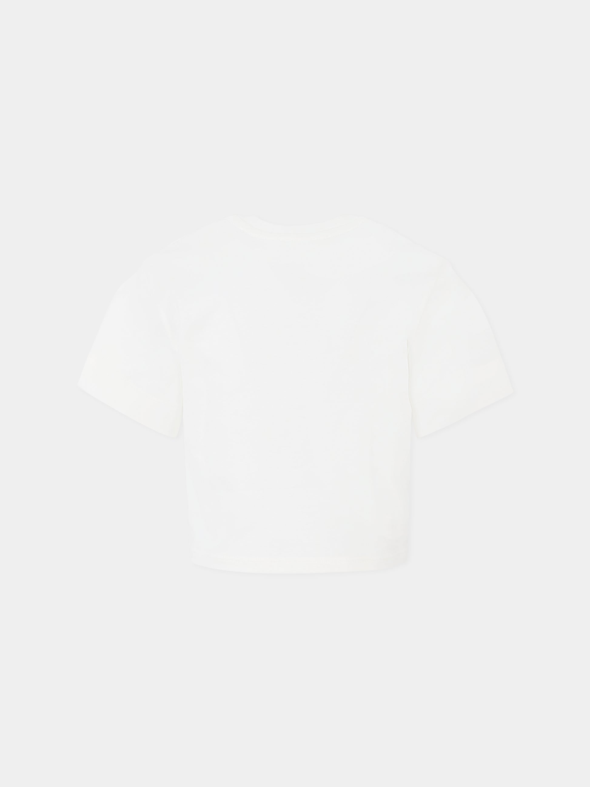 T-shirt bianca per bambina con logo ricamato,Chloé Kids,C20655 117
