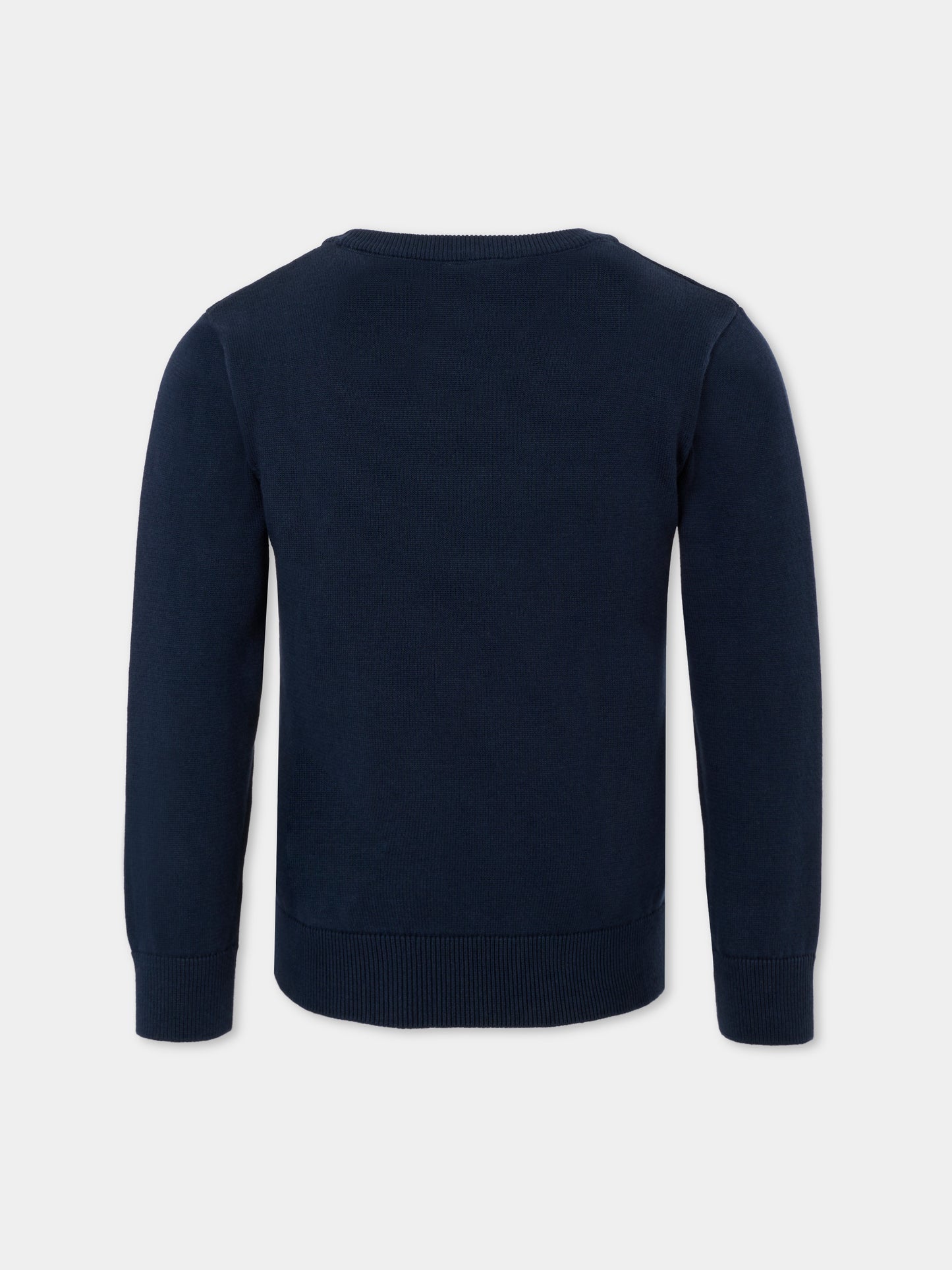 Maglione blu per bambino con logo,Boss,J52338 849