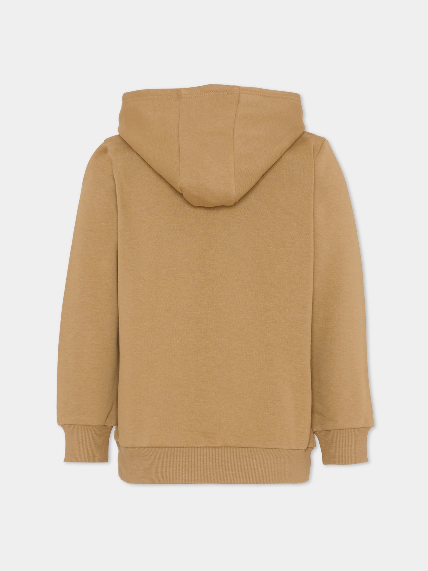 Felpa beige per bambino con logo bianco,Boss,J52351 269