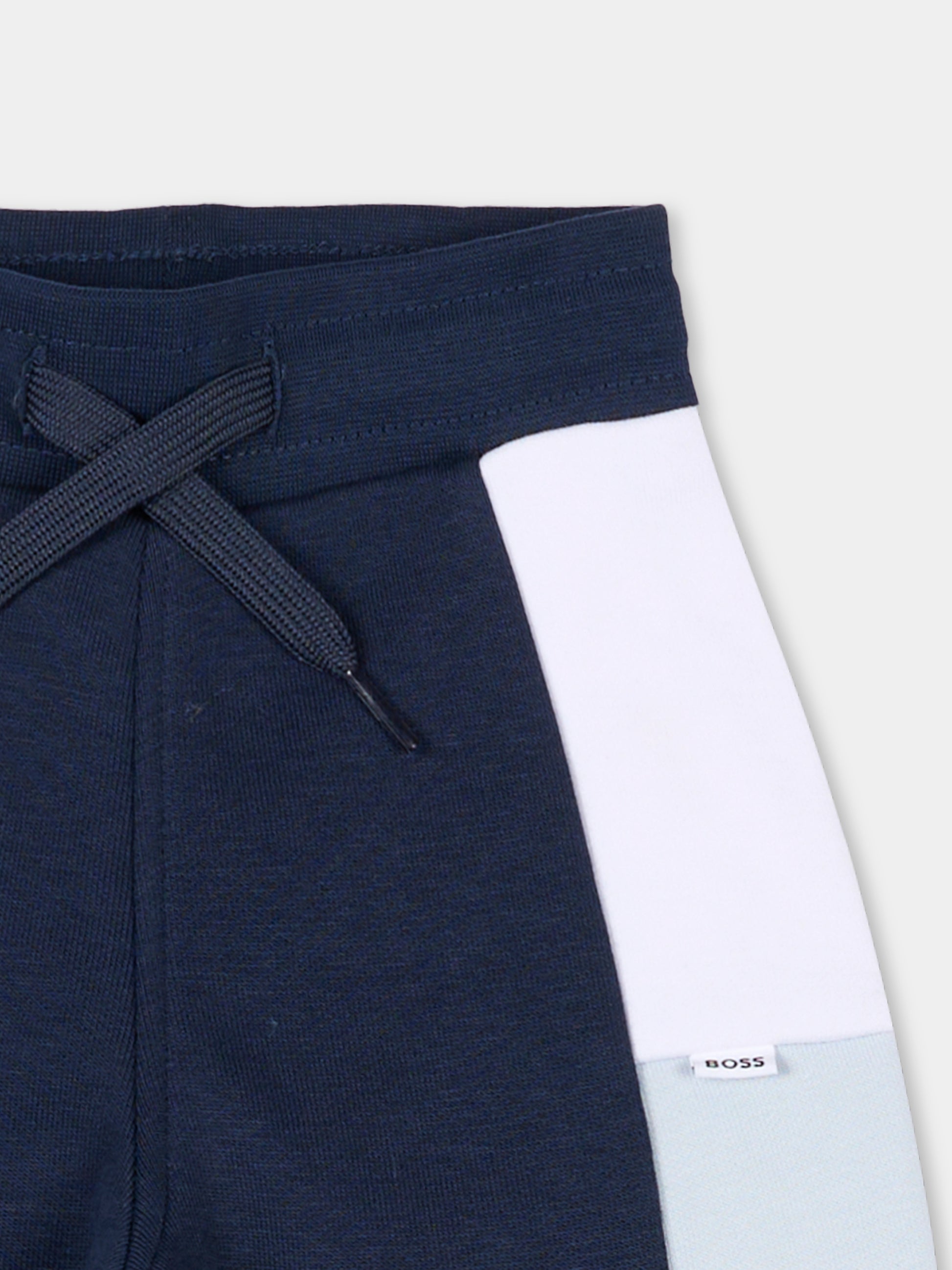 Pantaloni blu per neonato,Boss,J52429 849