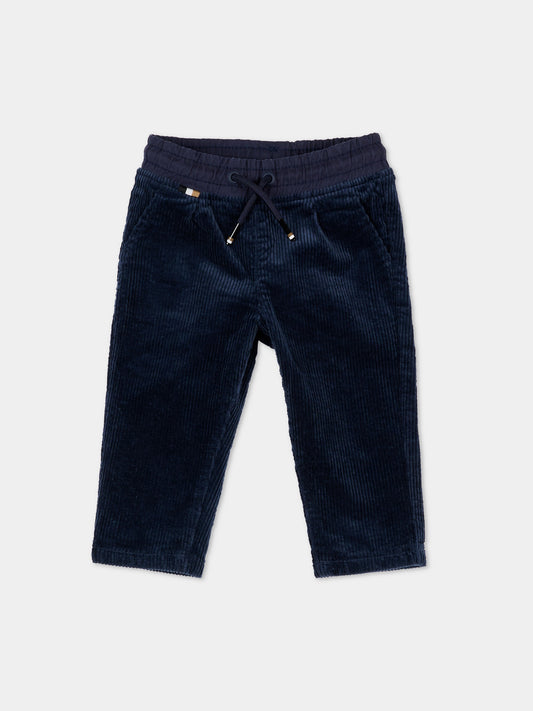 Pantaloni blu per neonato,Boss,J52438 849